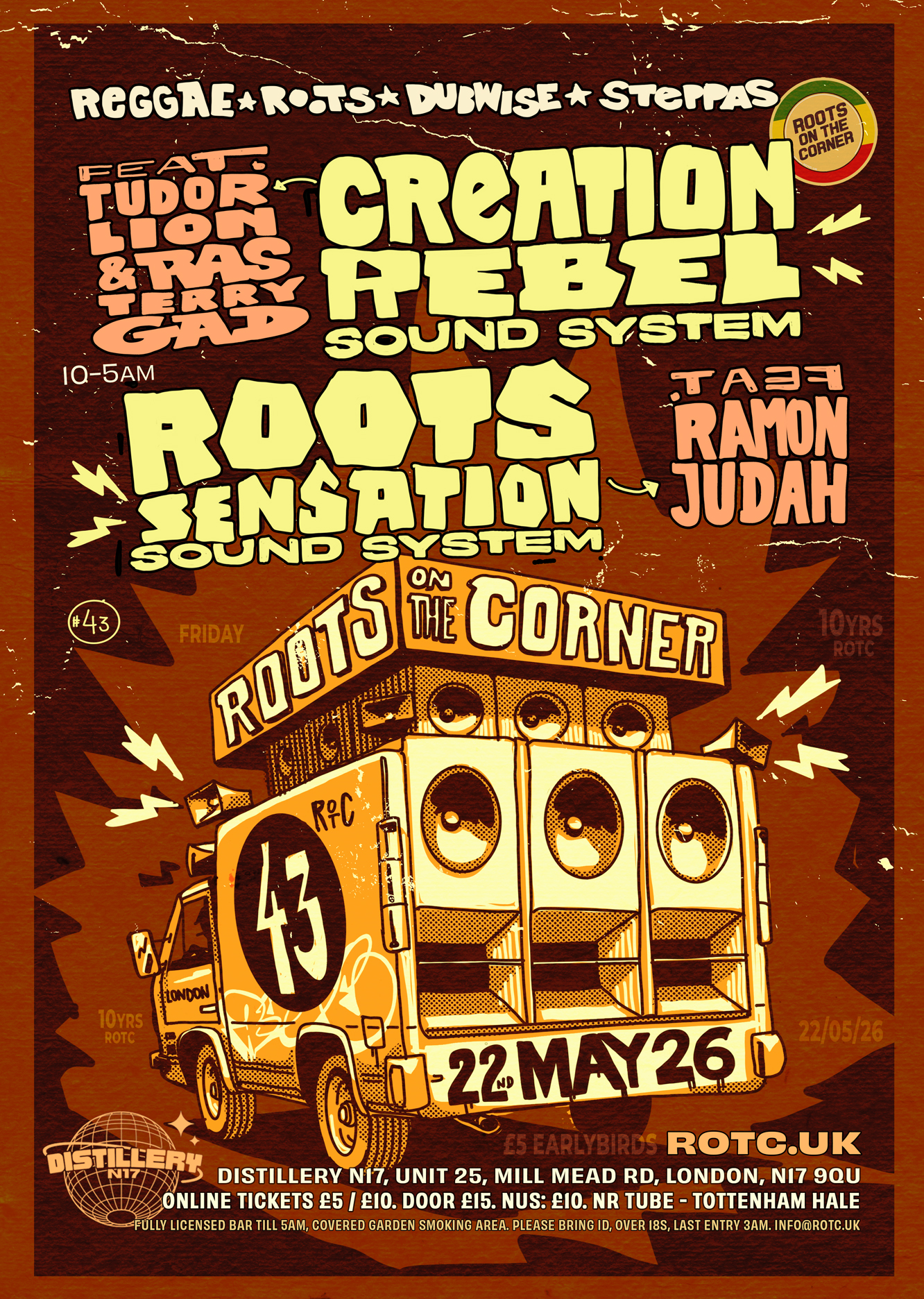 Creation Rebel Sound System meets Roots Sensation Sound System. Roots On The Corner 43