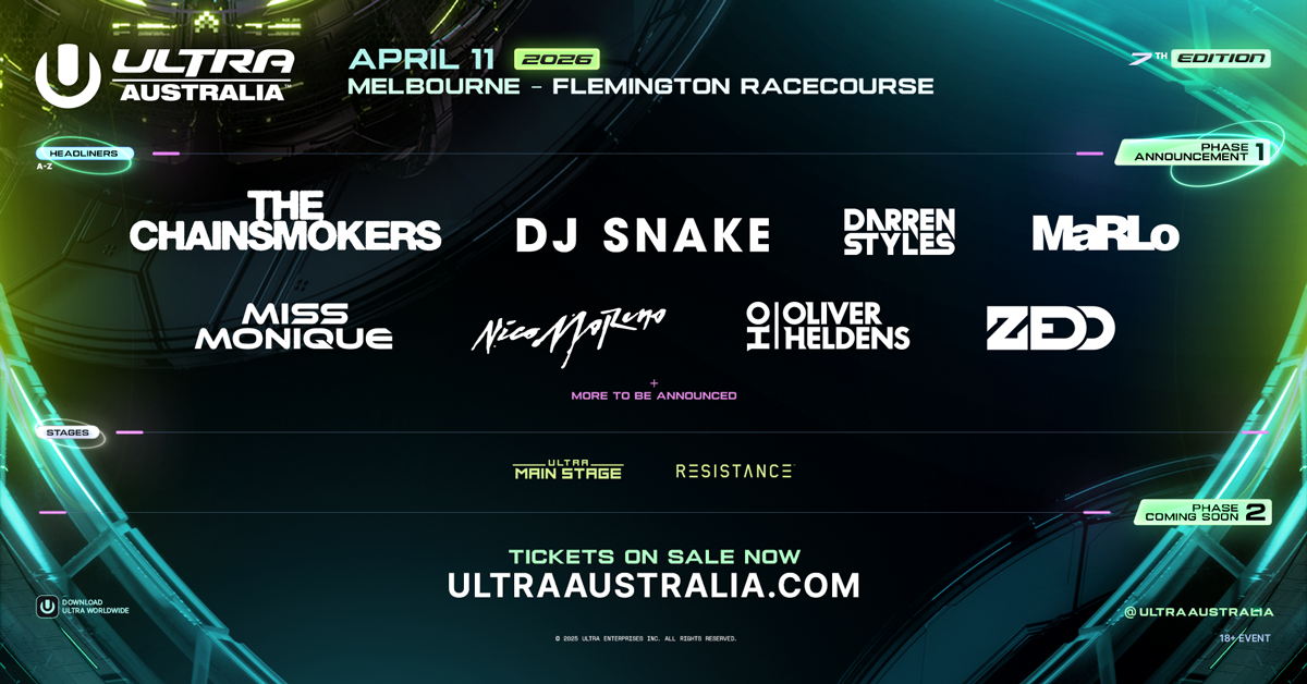 Ultra Australia 2026 - Promo Code RAVEFAM