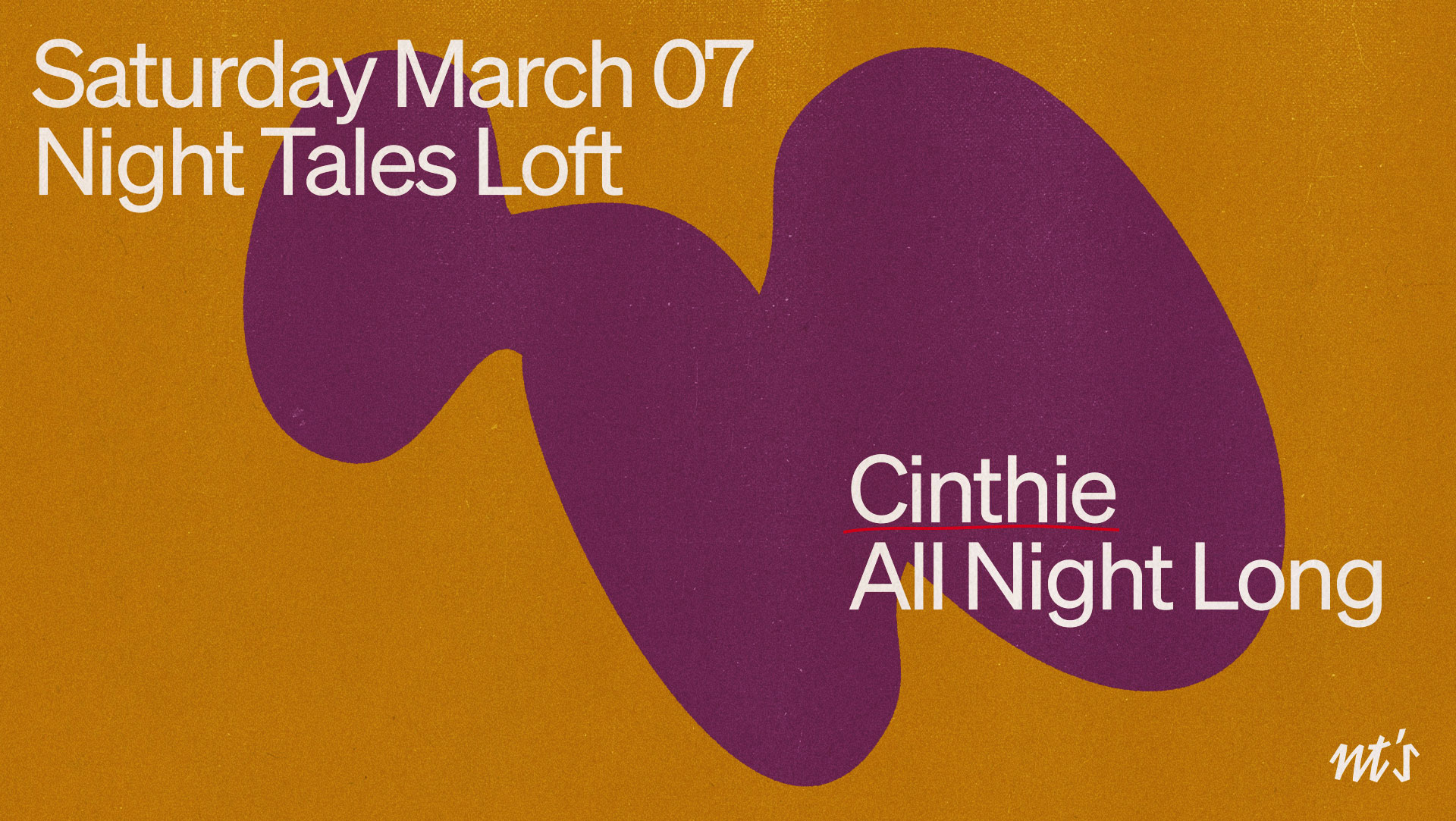 NT's Loft: Cinthie [All Night Long]