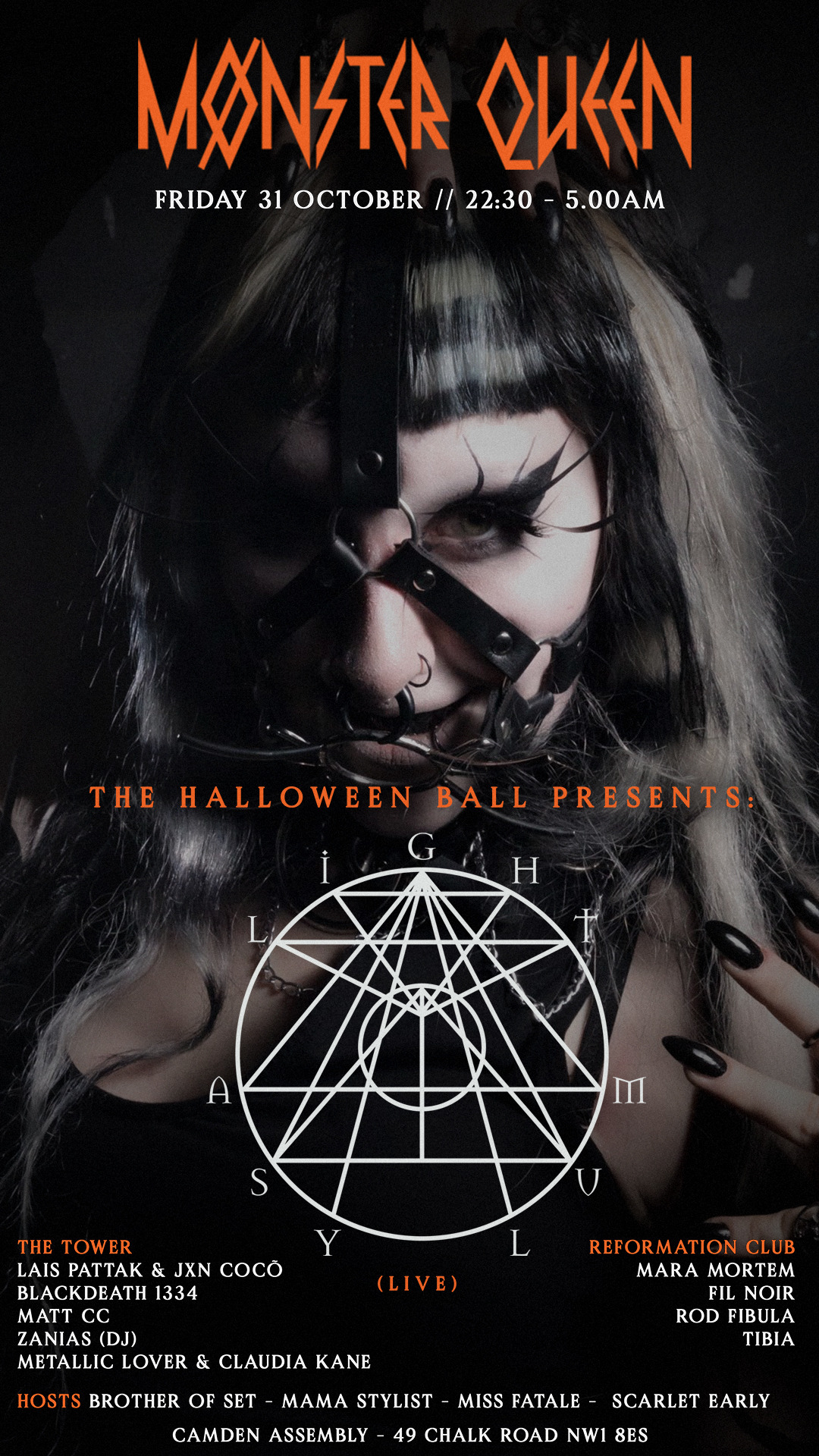 Mønster Queen - THE GRAND HALLOWEEN BALL PRESENTS: Light Asylum