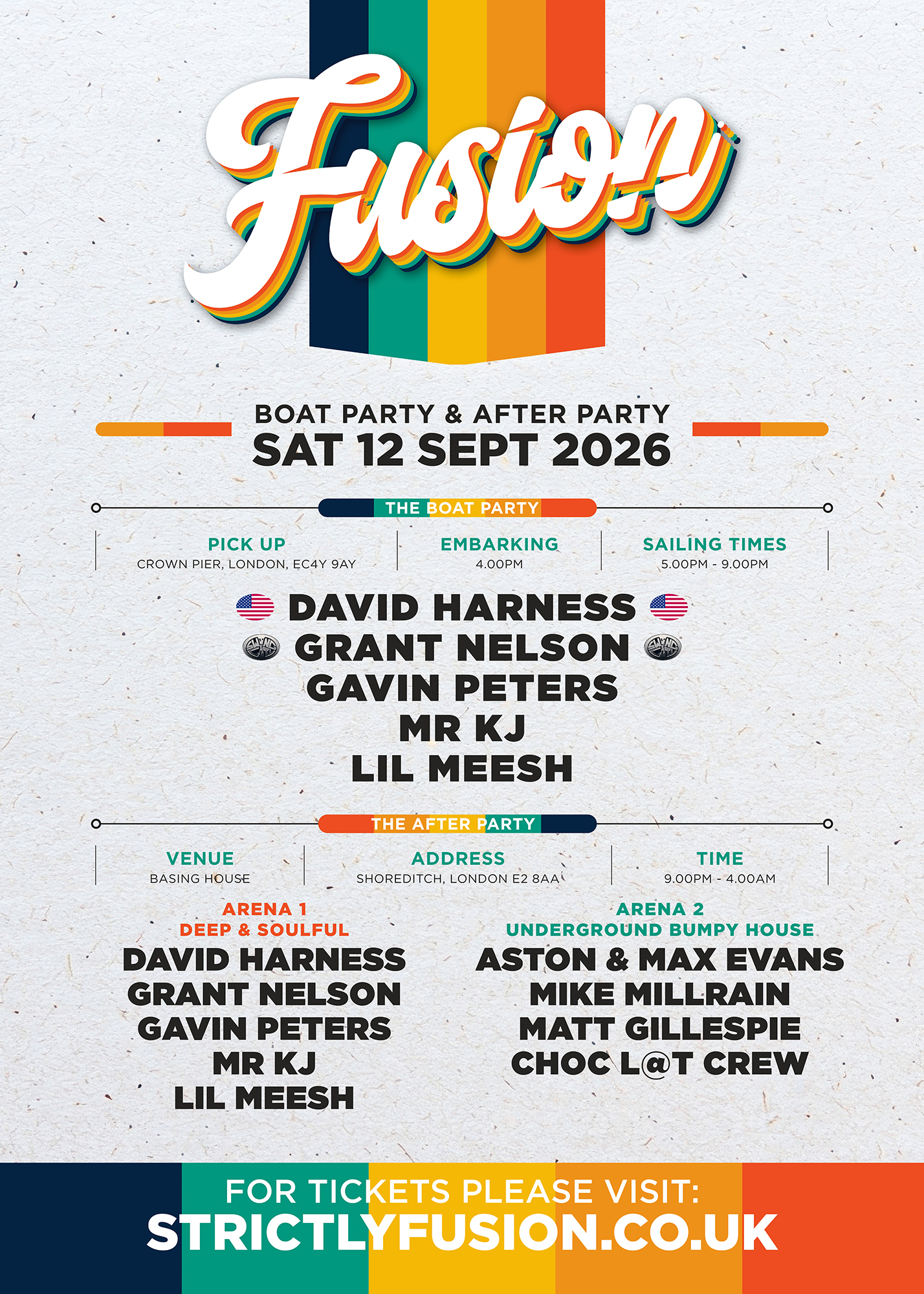 Fusion - Boat Party On The Thames, Plus After Party