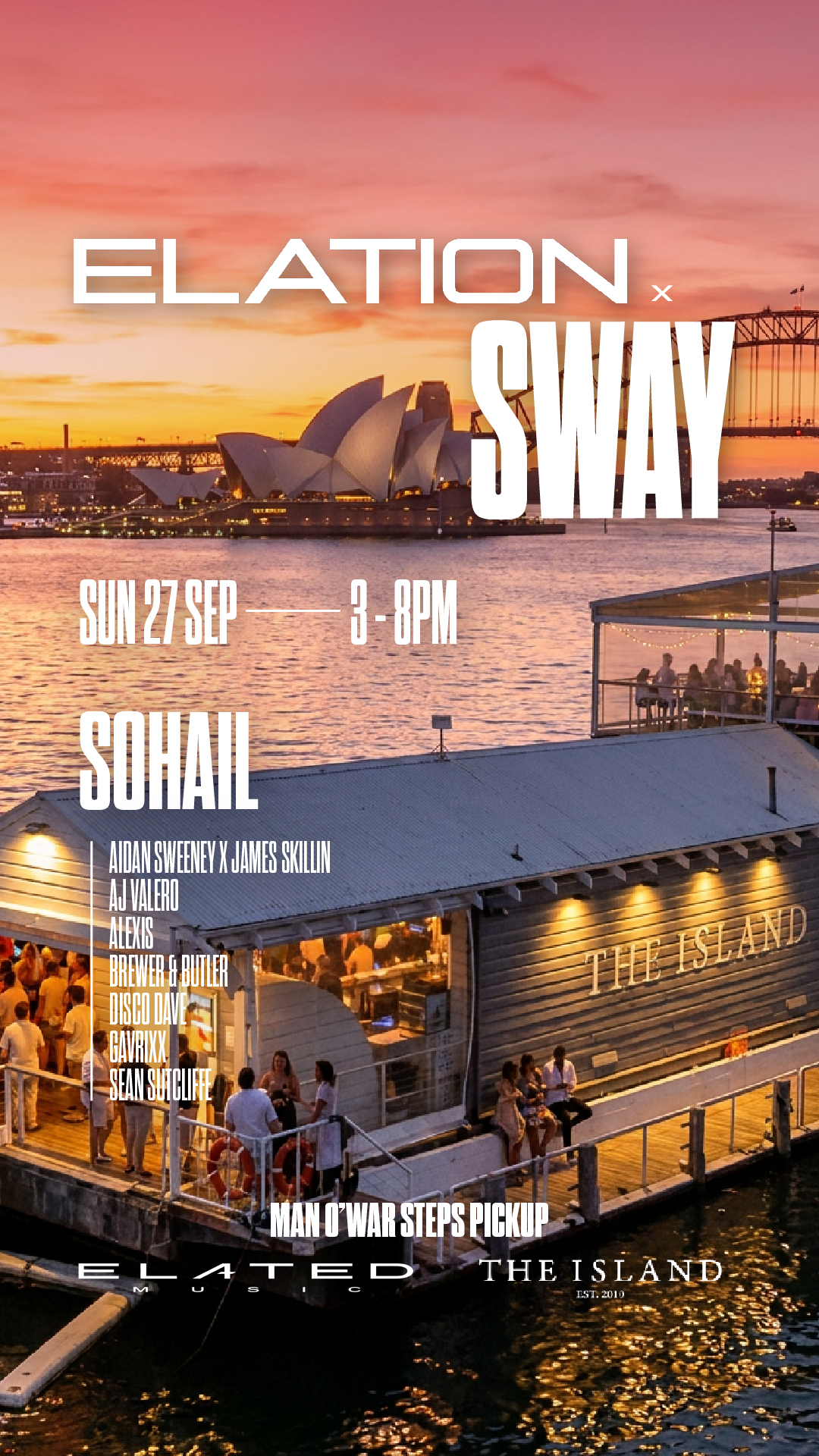 Elation x SWAY - The Island SYDNEY