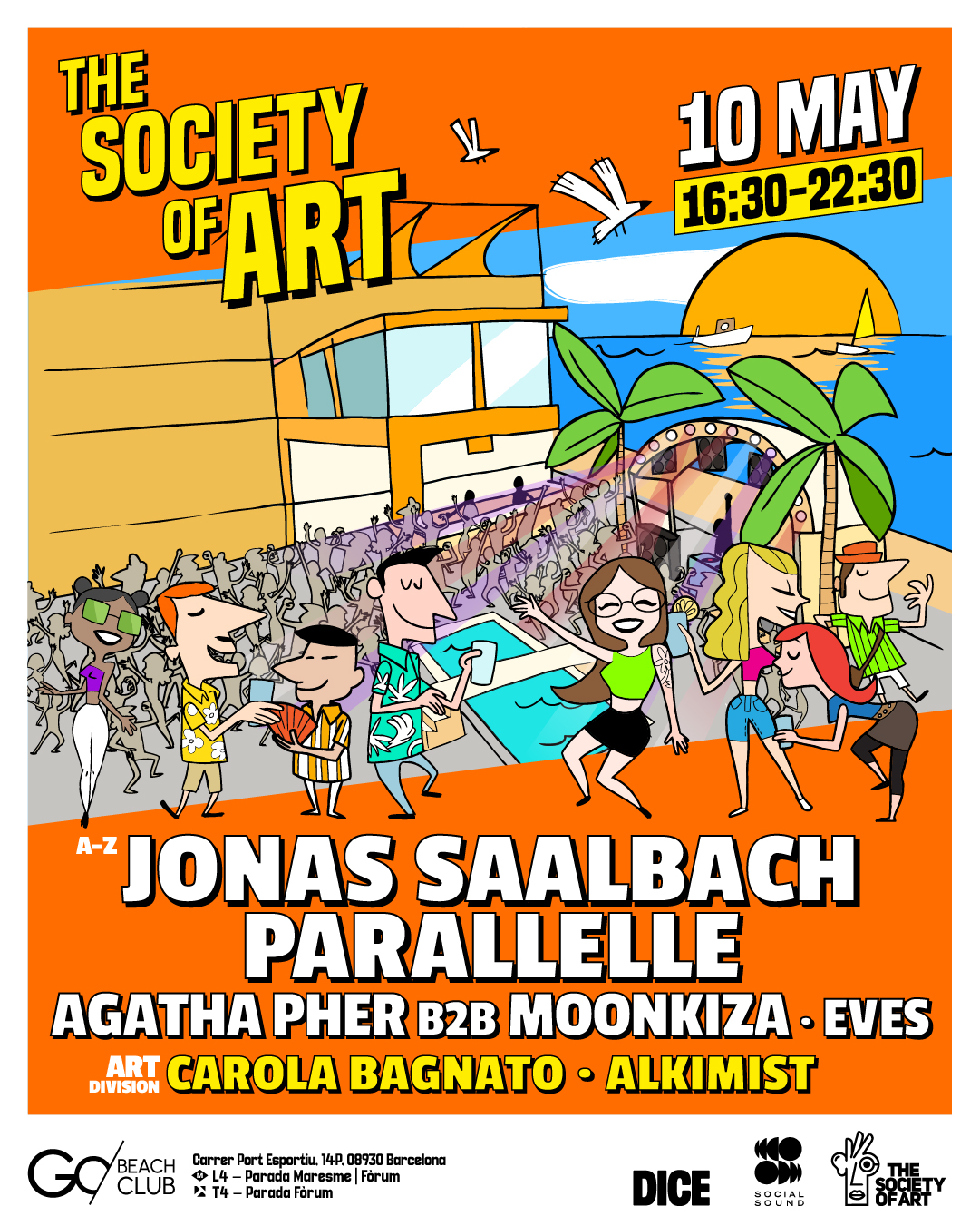 TSOA: Jonas Saalbach & Parallelle ( OPEN AIR ) bei GO Beach Club Barcelona,  Barcelona