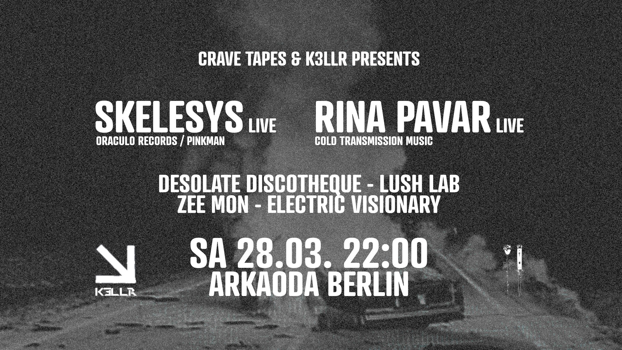 Crave Tapes x K3LLR pres. Skelesys, Rina Pavar