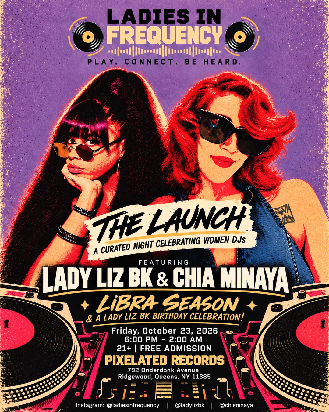 Ladies in Frequency: The Launch — Lady Liz BK's Birthday Celebration with Chia Minaya