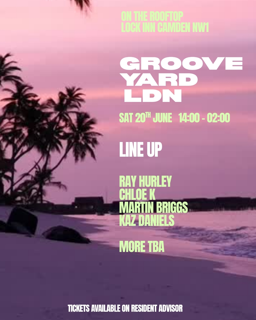 GROOVE YARD LDN SUMMER ROOFTOP PARTY
