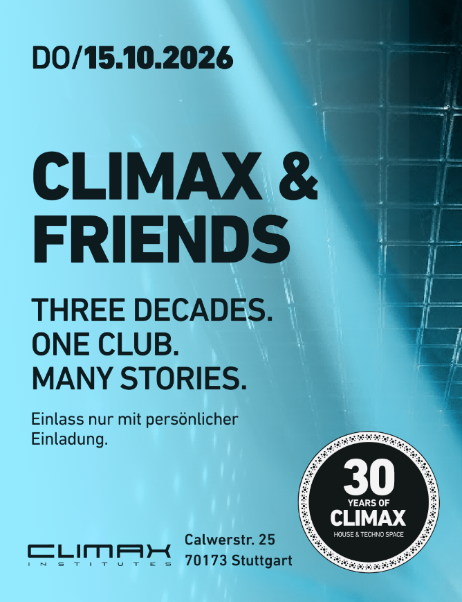 30 Jahre Climax - Climax & Friends - nur mit Einladung