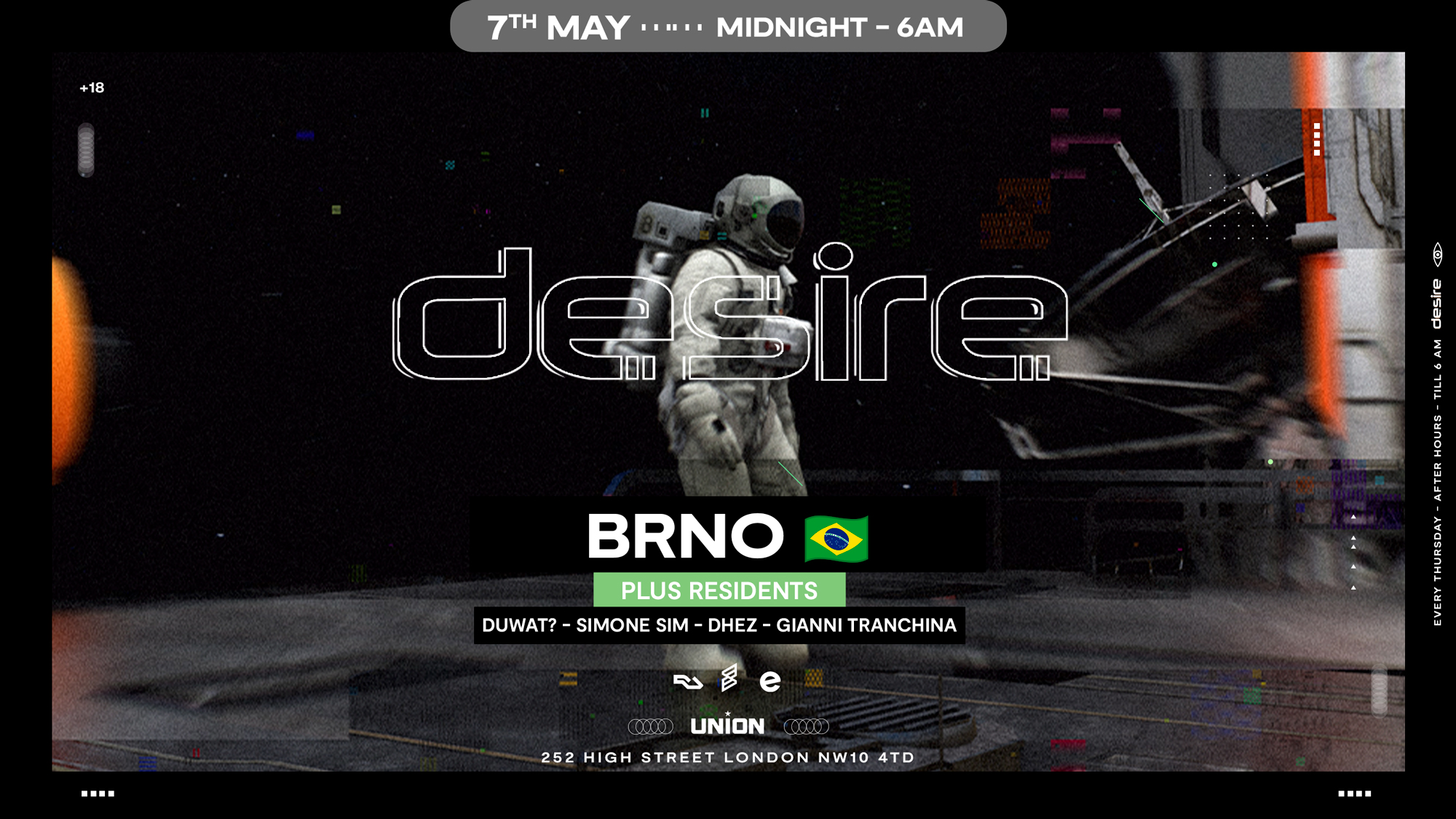 DESIRE - Weekly Thursday After Party - BRNO