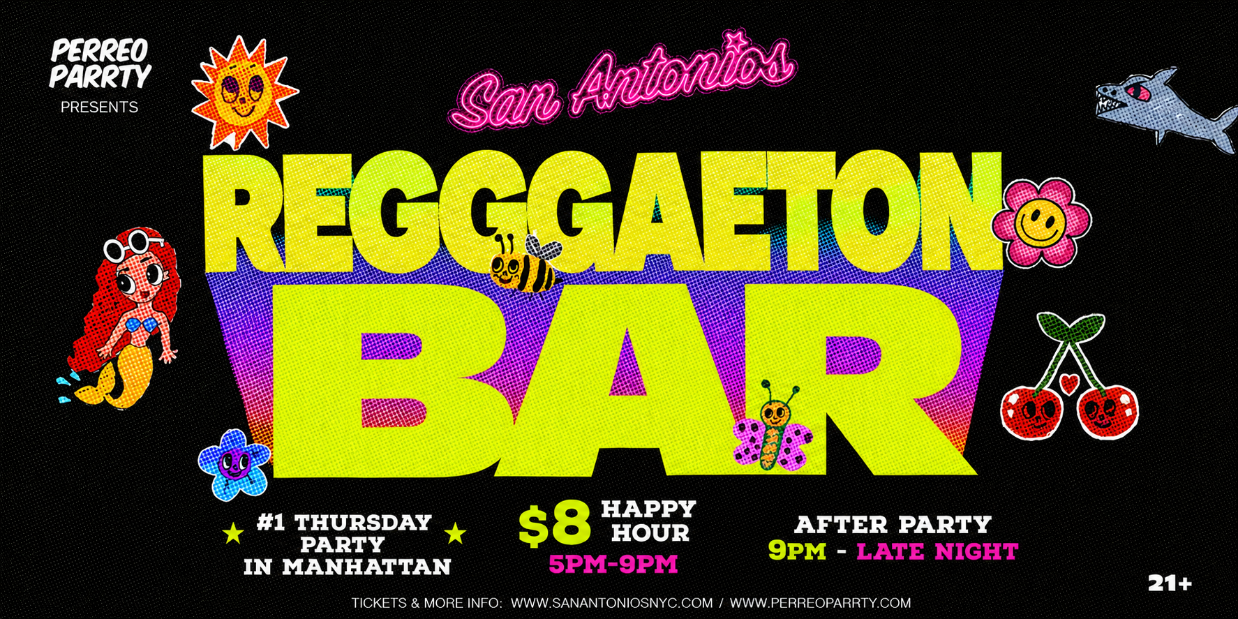 #1 REGGAETON BAR in Manhattan Party, Latin Thursday Night - San Antonios