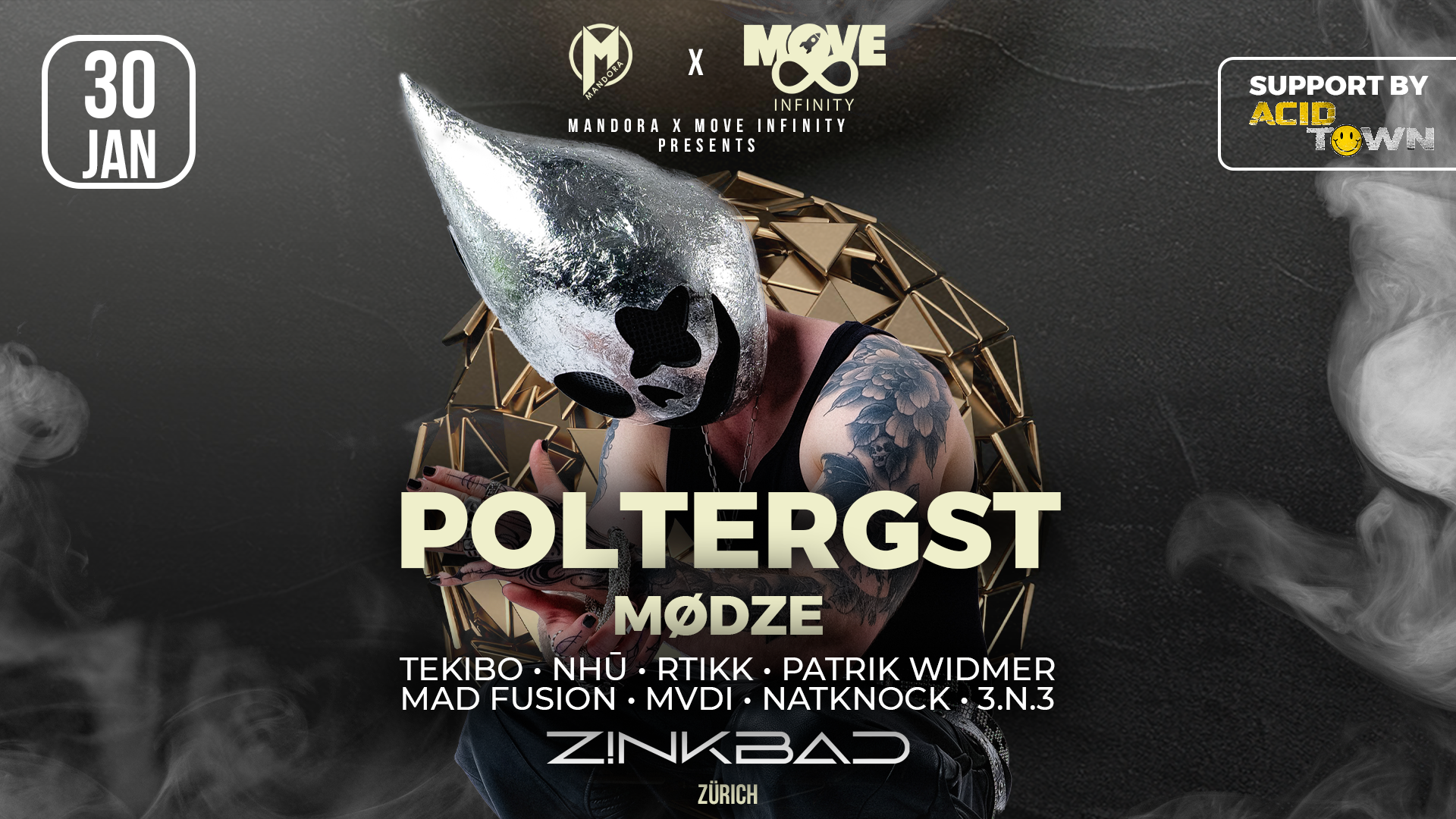 MANDORA X Move Infinity POLTERGST & Mødze