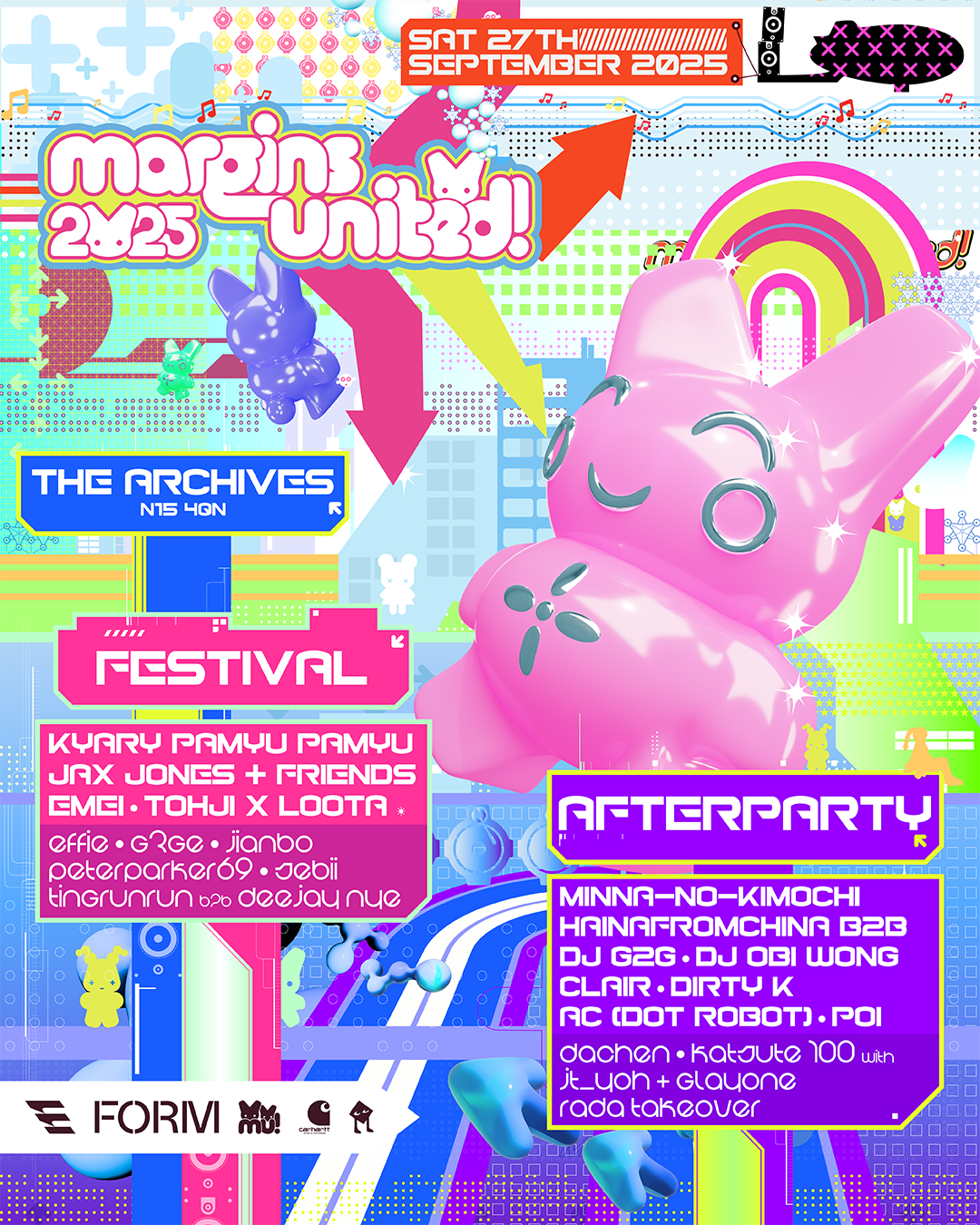 Margins United Festival [Day & Night] w Kyary Pamyu Pamyu, Minna-no-Kimochi, Tohji, Effie 