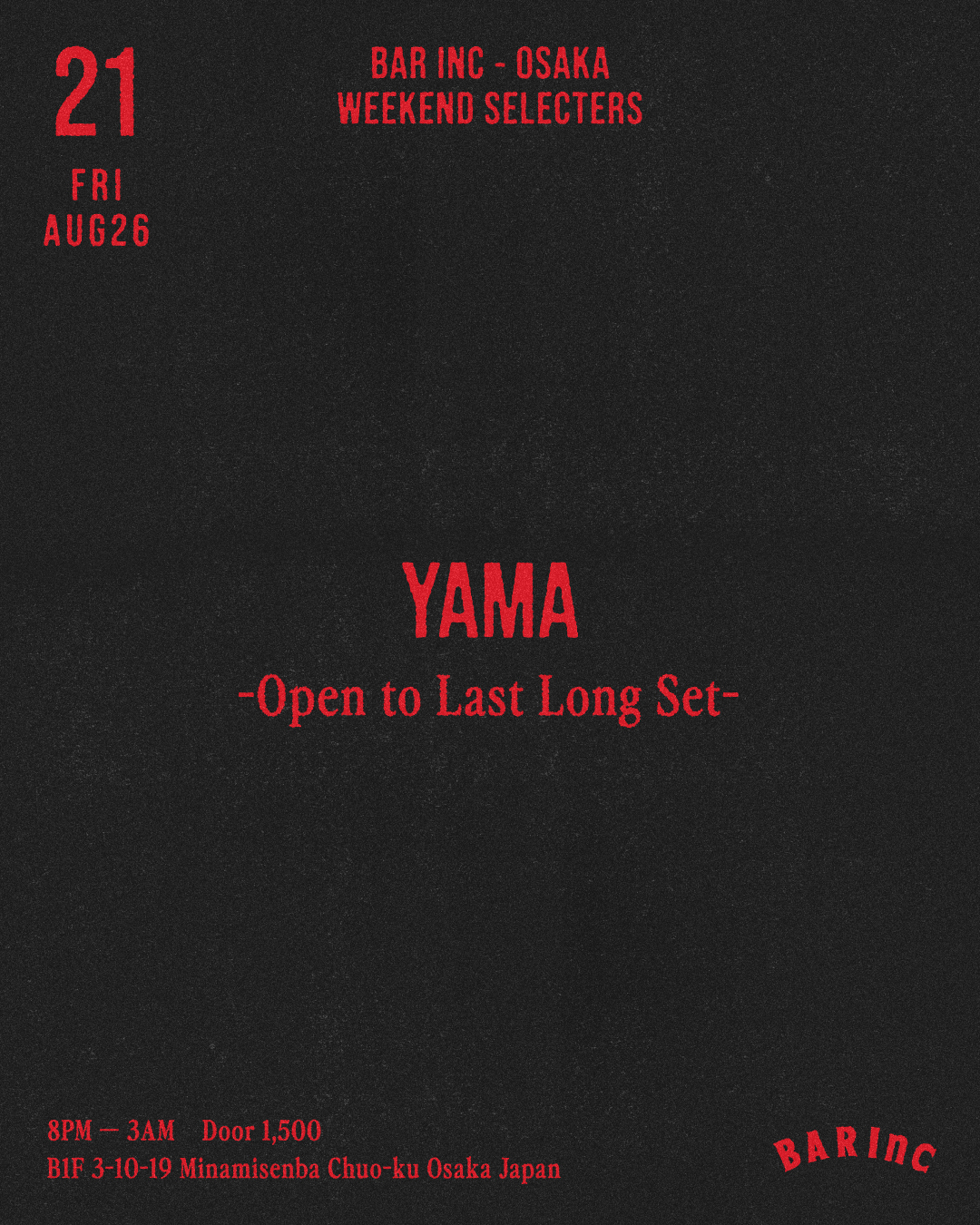 YAMA(JP/OSK) · Artist Profile