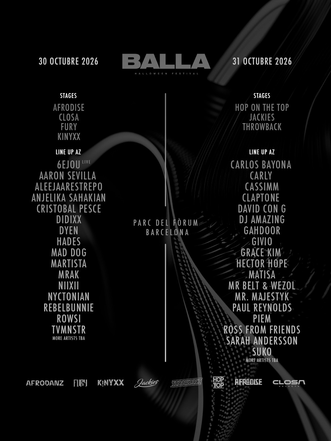 [SOLD OUT] BALLA FEST (AFRODISE, Fury, CLOSA & KINYXX)