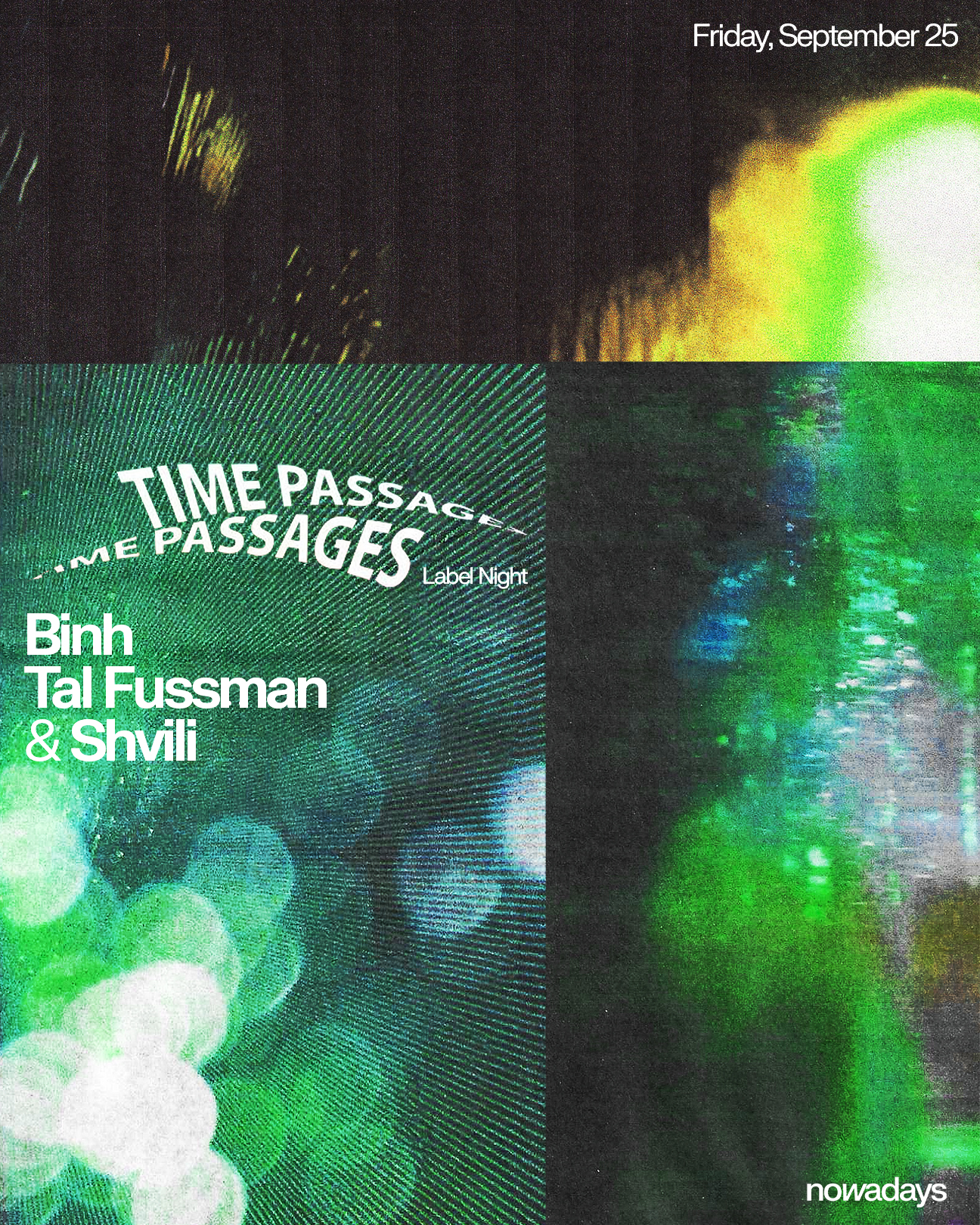 Label Night: Time Passages: Binh, Tal Fussman & Shvili