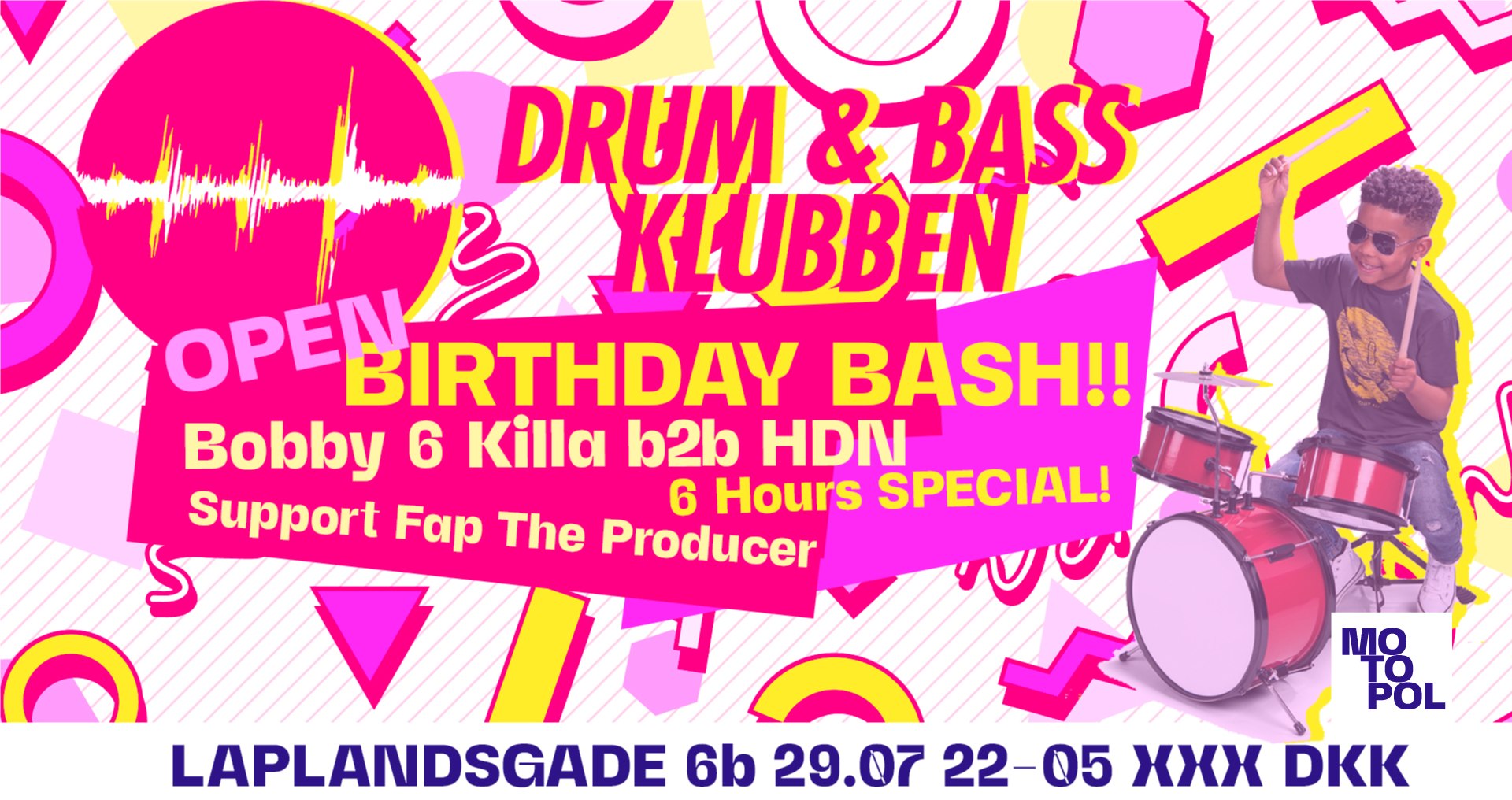 Drum & Bass Klubben Birthday BASH at Motopol, Copenhagen