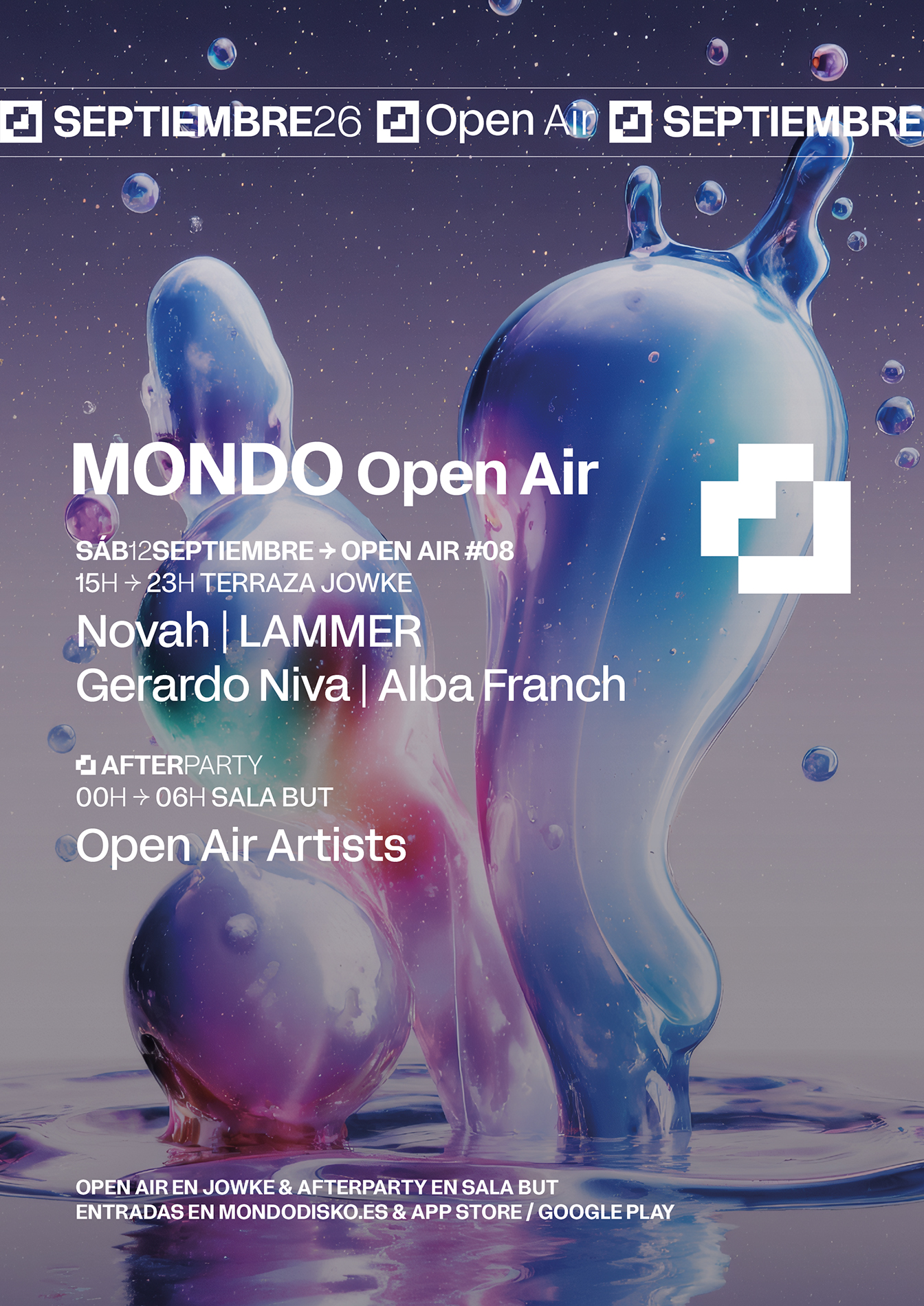 Mondo OPEN AIR #07: NOVAH / LAMMER / Gerardo Niva / Alba Franch
