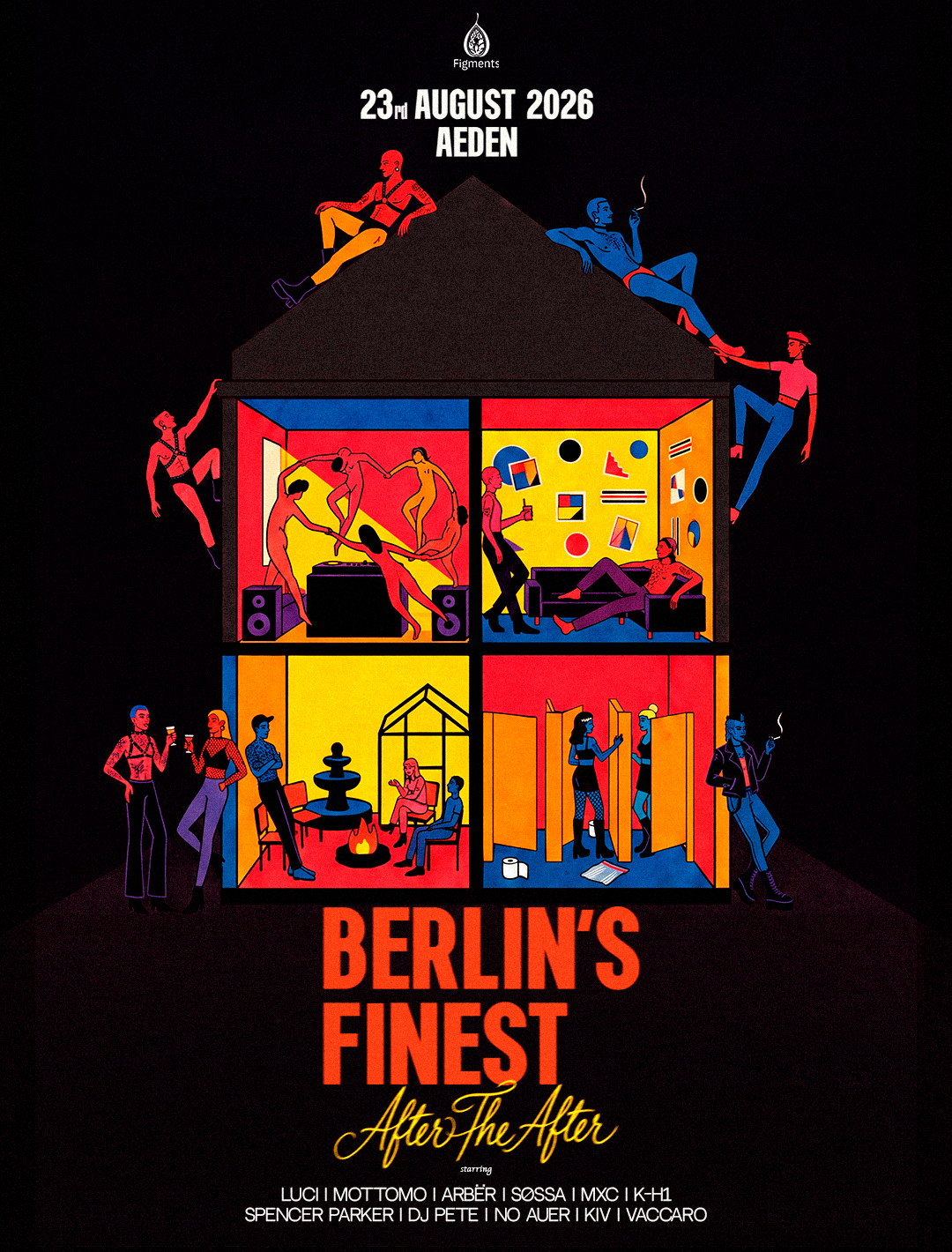 Figments: Berlin's Finest with DJ Pete, Spencer Parker, KH1, Mottomo, KIV, arbër, MXC, Vaccaro