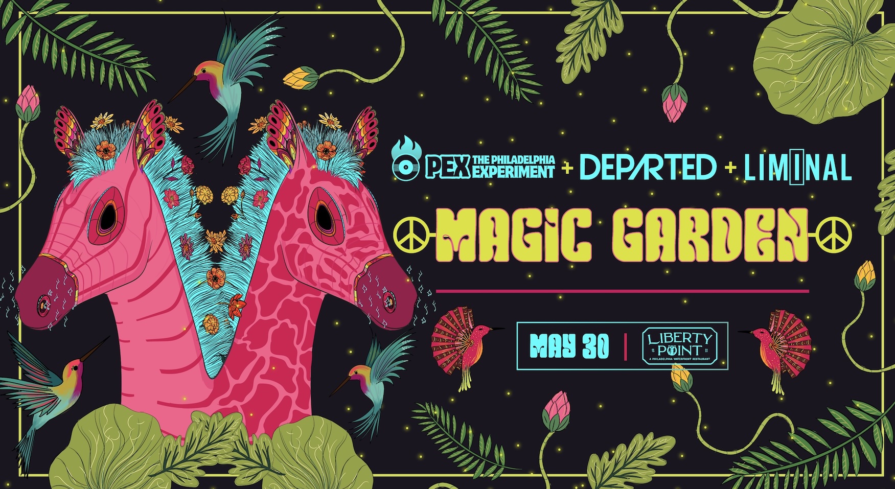 Magic Garden: PEX, DEPARTED, Liminal, Love Portal present