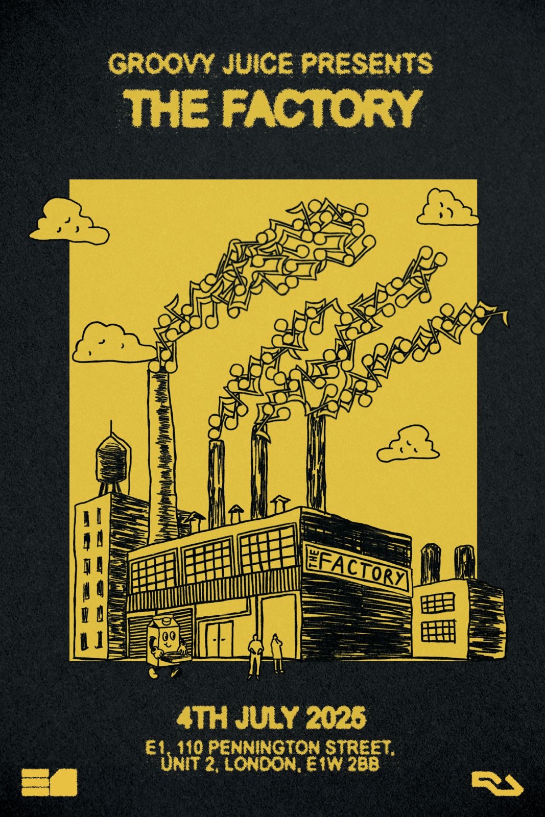 Groovy Juice presents: The Factory w/ Captain Wallop