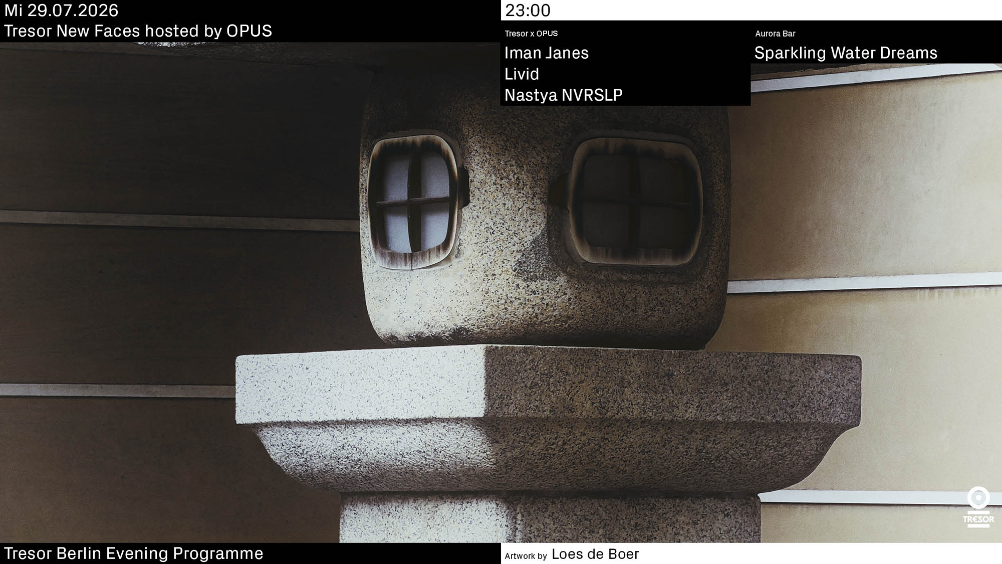 Tresor New Faces hosted by OPUS