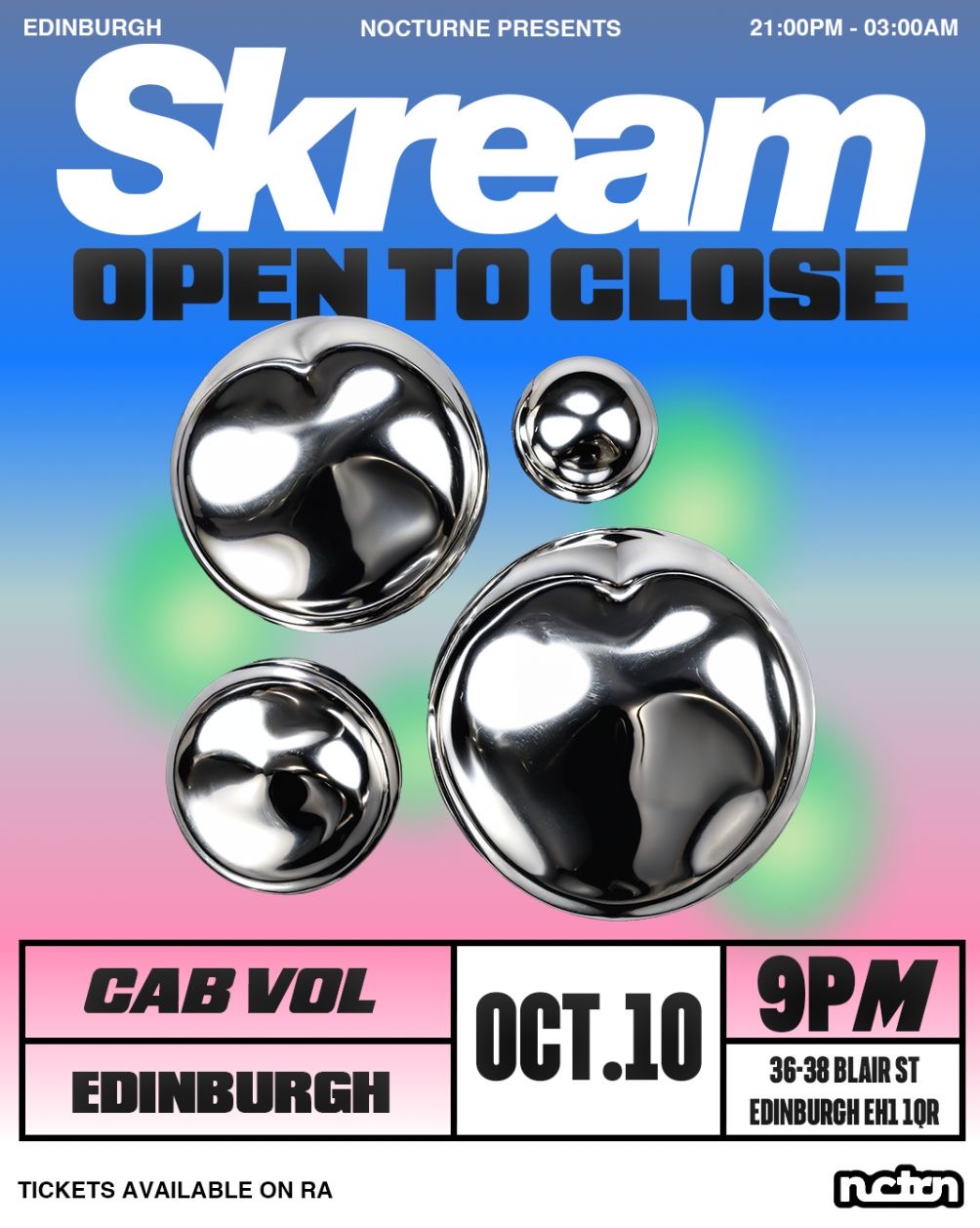 NCTRN025: Club Nocturne presents Skream [Open to Close]