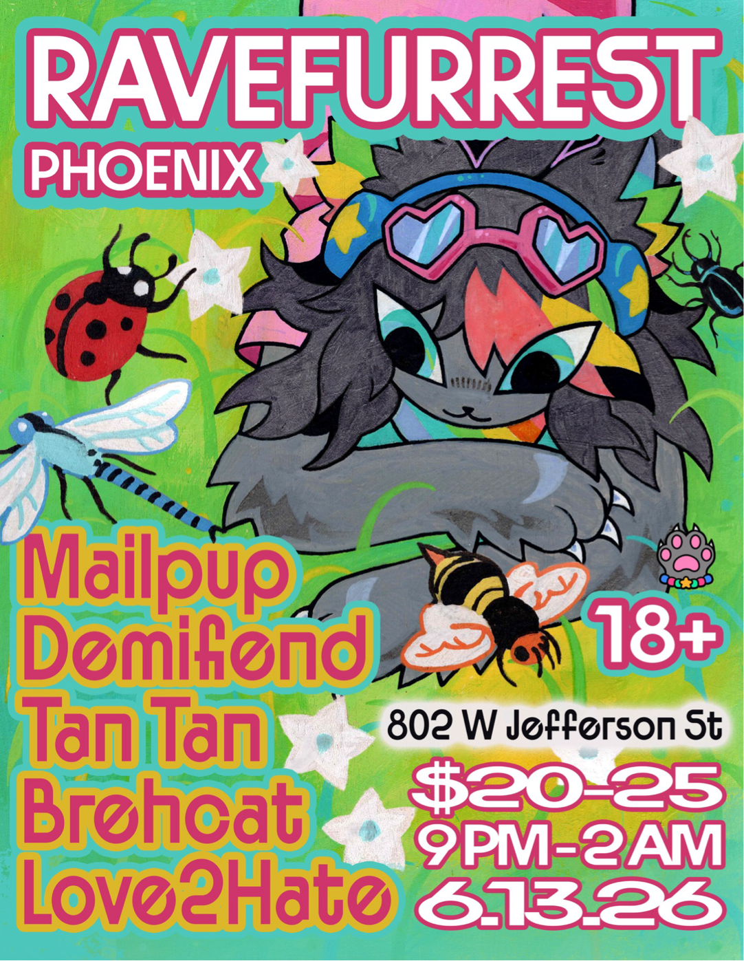 その他 [raver] Ravefurrest Phoenix at TBA - 802 W Jefferson St, Phoenix · Tickets