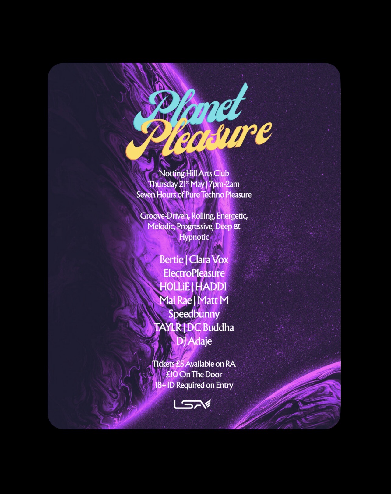 Planet Pleasure Electronic Club Nights