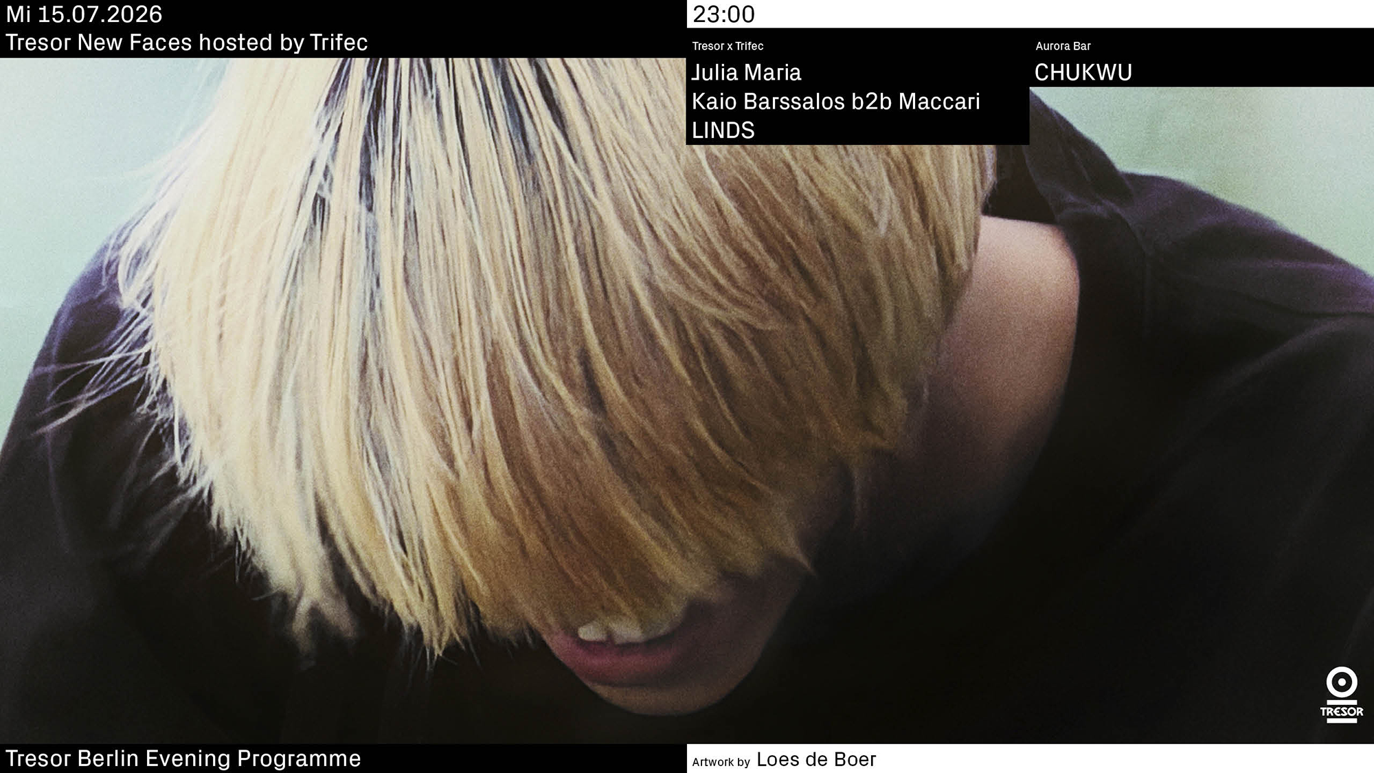 Tresor New Faces hosted by Trifec