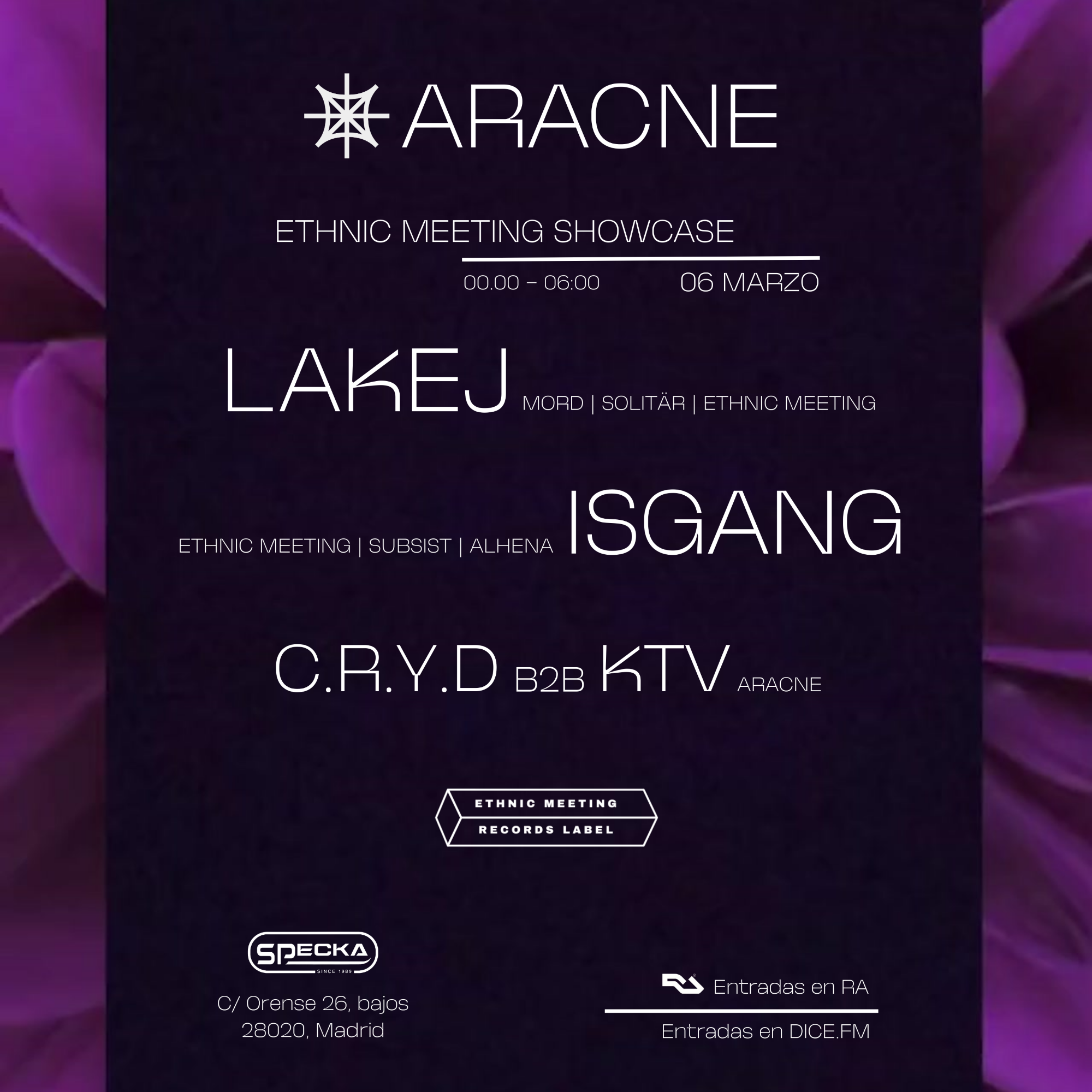 LAKEJ - ARACNE X ETHNIC MEETING - SHOWCASE