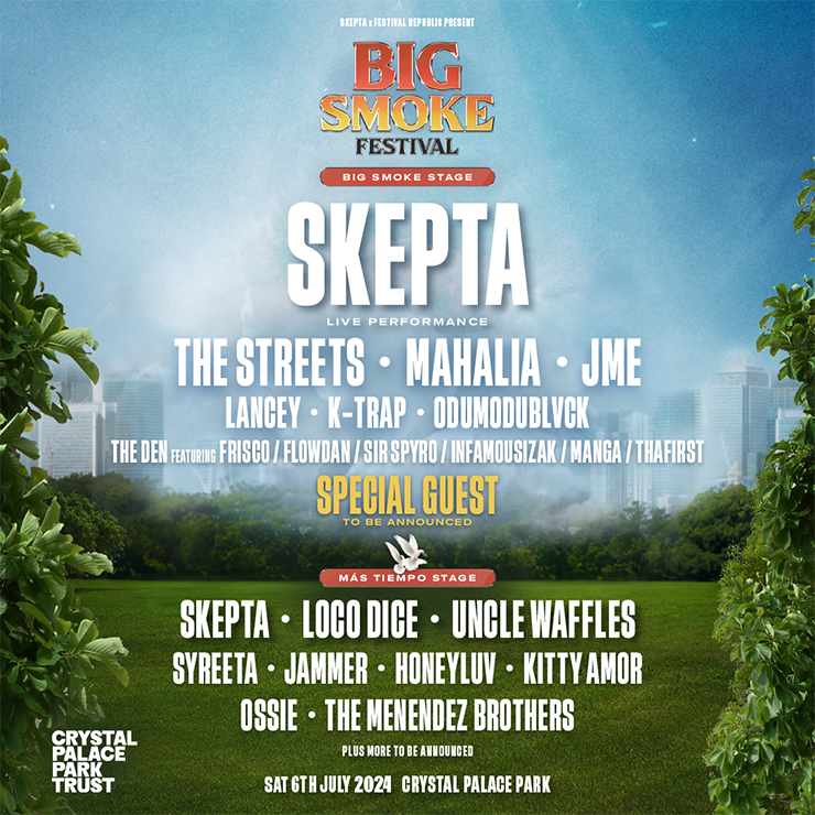 Skepta and Festival Republic present Big Smoke Festival at