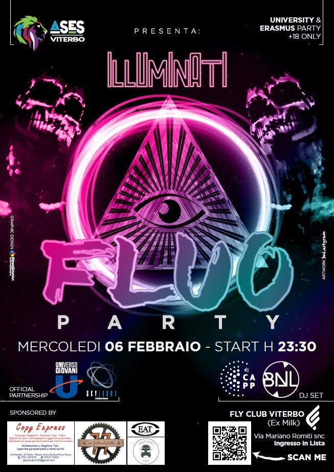 Illuminati Fluo Party at Fly Club, North
