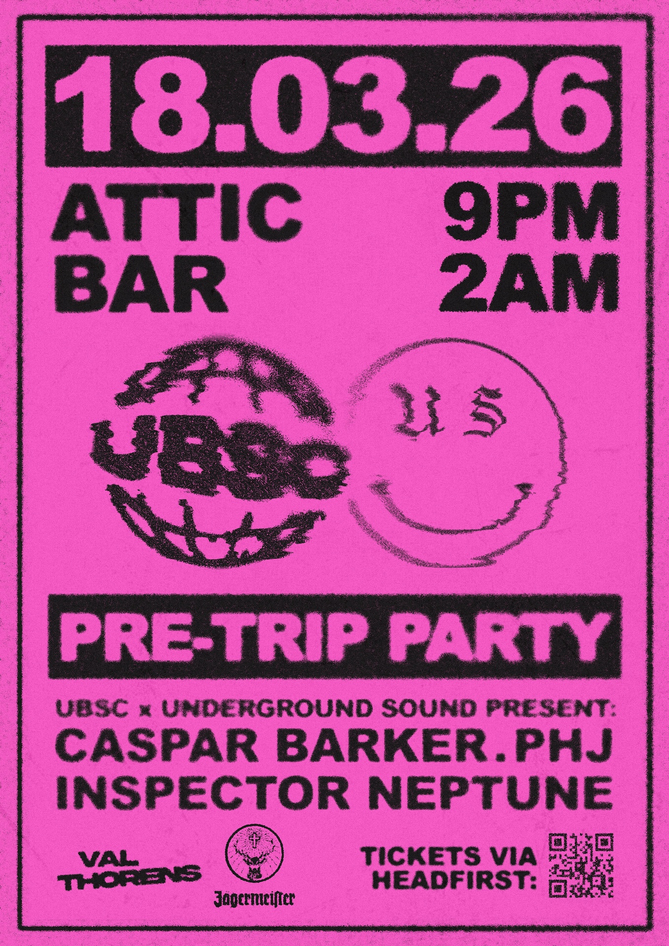 UBSC x Underground Sound: Pre-trip Party