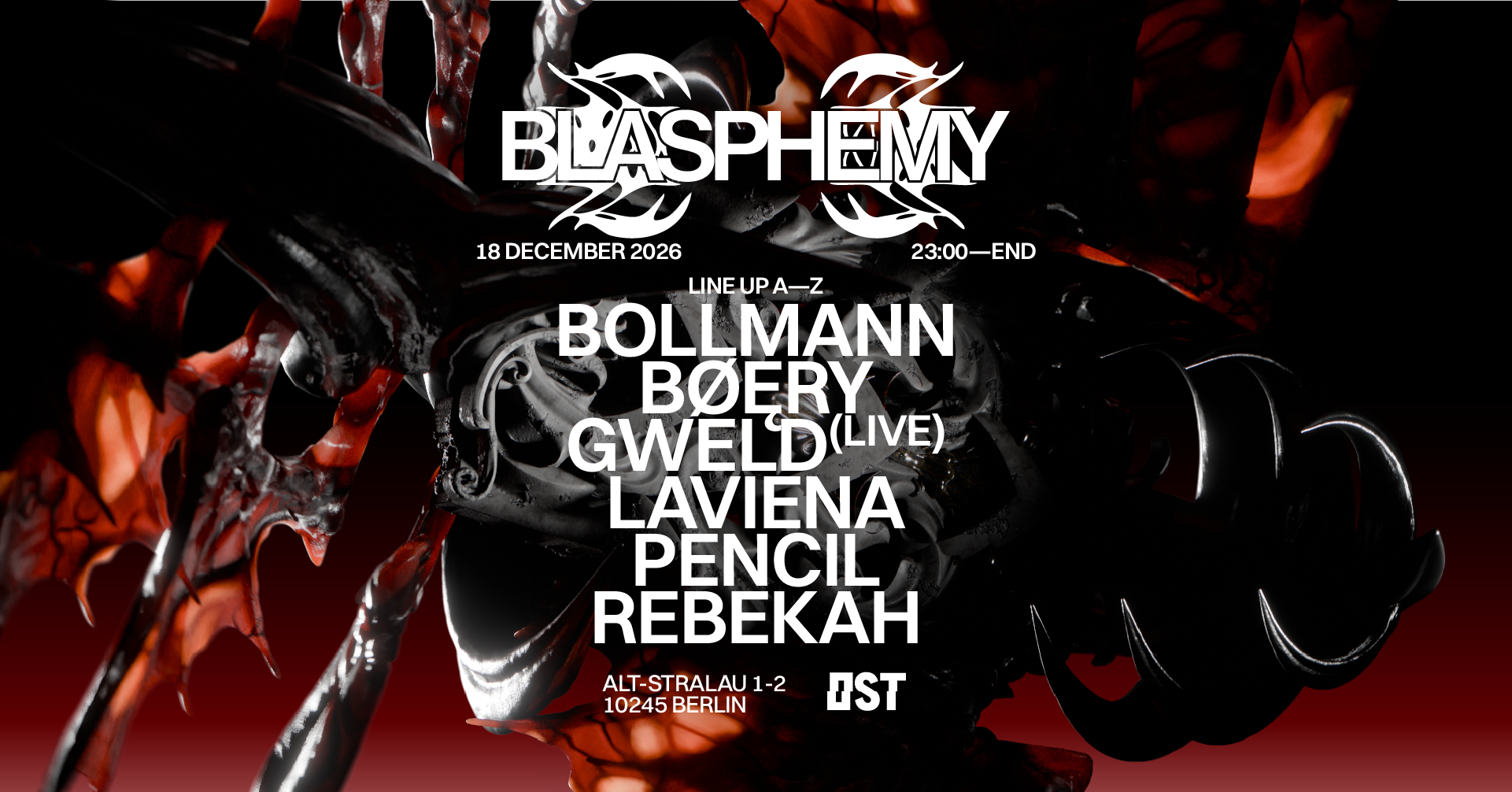 Blasphemy w. Rebekah, BØĘRY, GWELD (Live)
