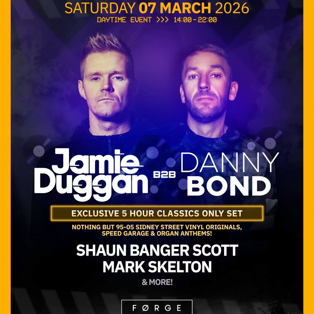 Jamie Duggan b2b Danny Bond - VINYL CLASSICS ONLY DAYTIME PARTY!
