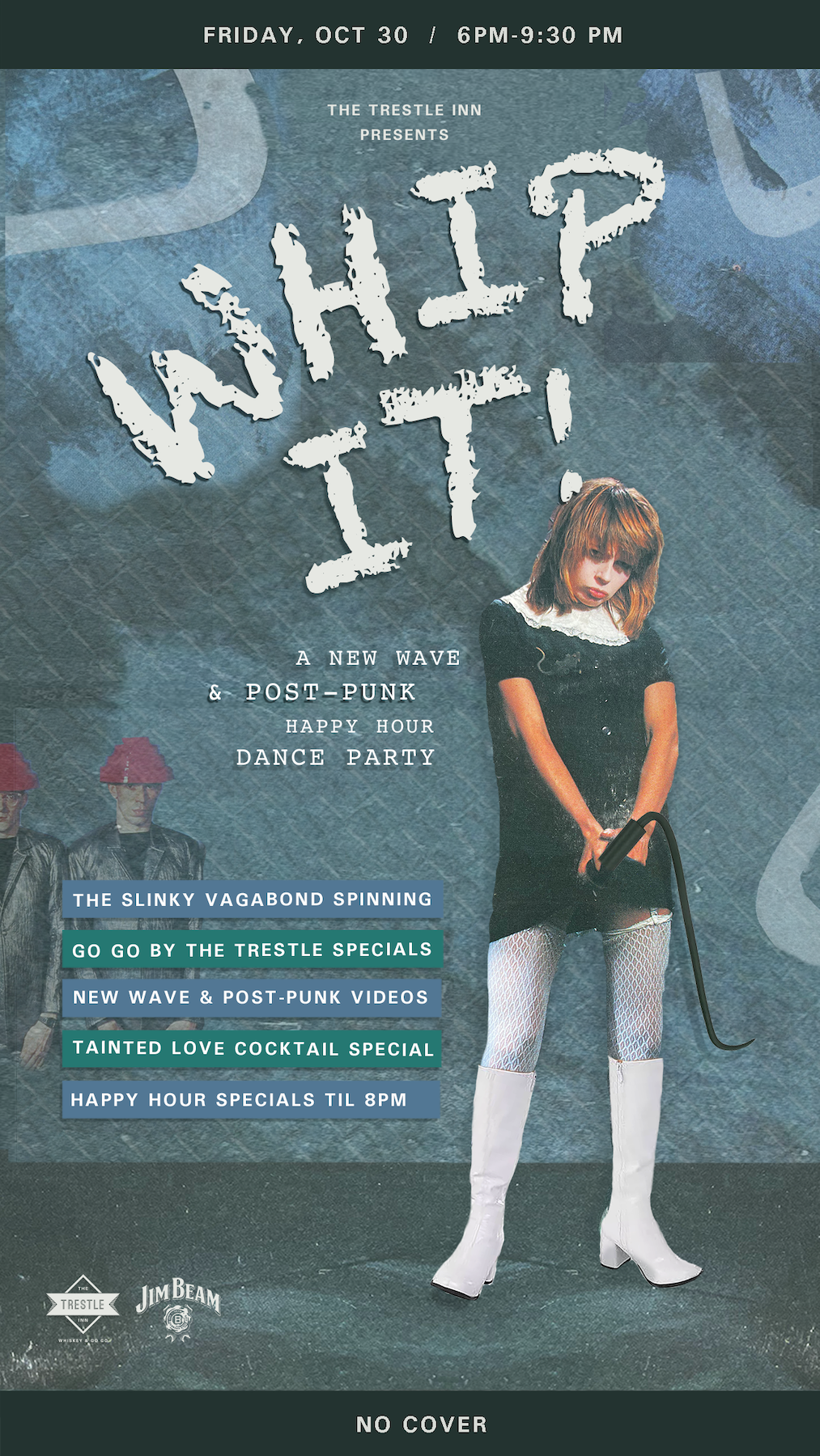 Whip It! A New Wave & Post-Punk Happy Hour Dance Party
