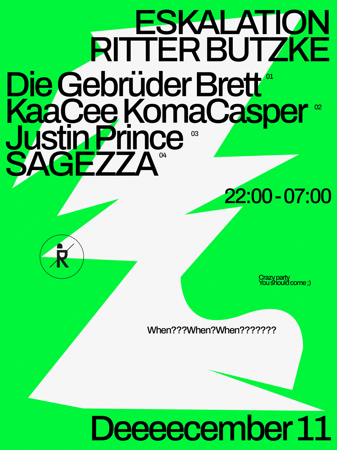 Eskalation with Die Gebrüder Brett, KaaCee KomaCasper, Justin Prince, SAGEZZA