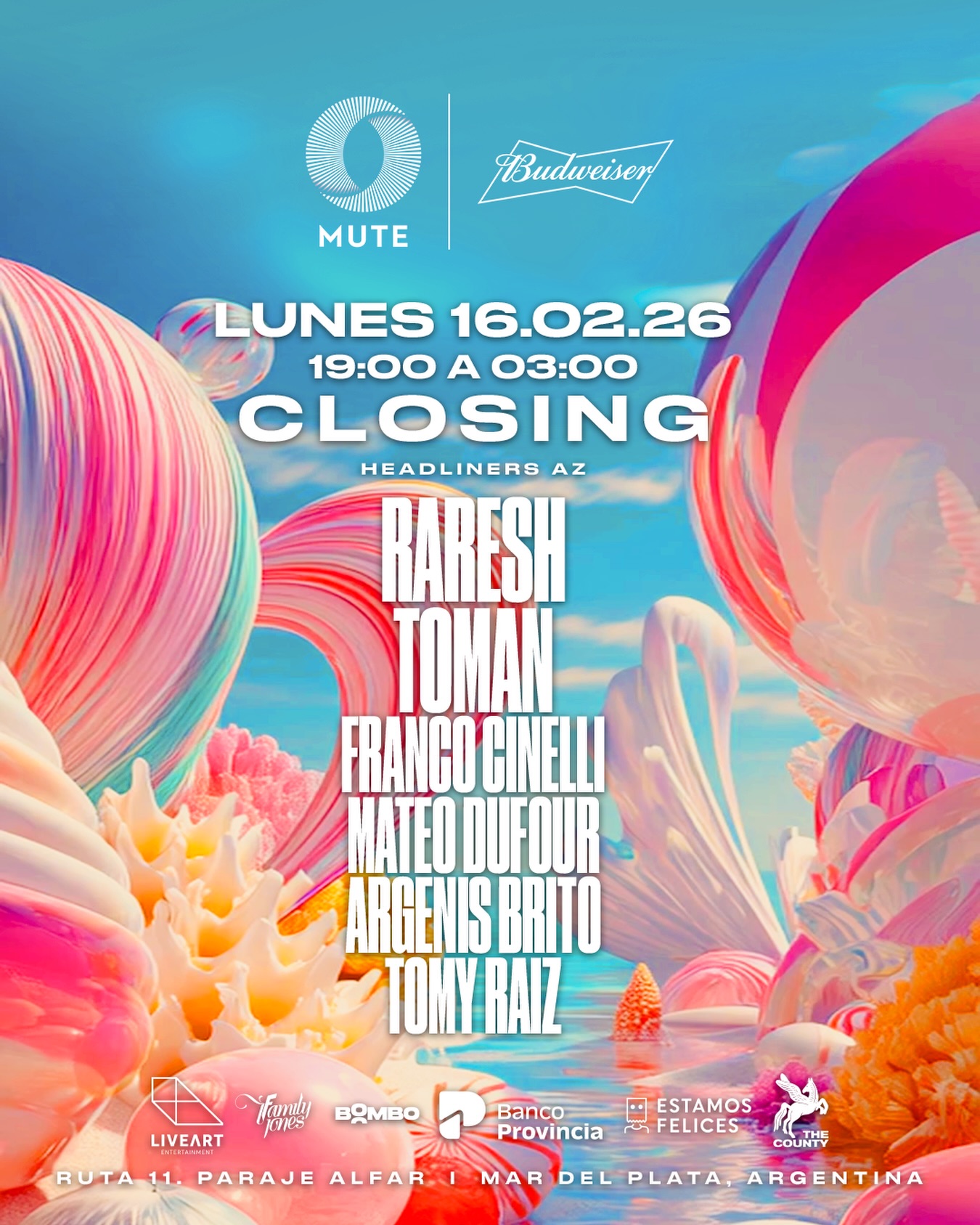 Raresh + Toman & MORE ARTISTS [CLOSING] - by MUTE, MAR DEL PLATA