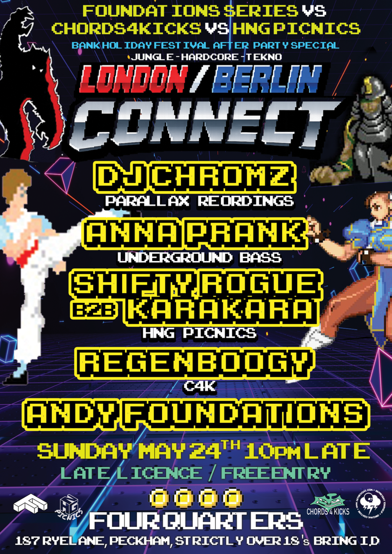 Foundations Series vs C4K vs HNG Picnics - London/Berlin Connect with DJ Chromz & Anna Prank