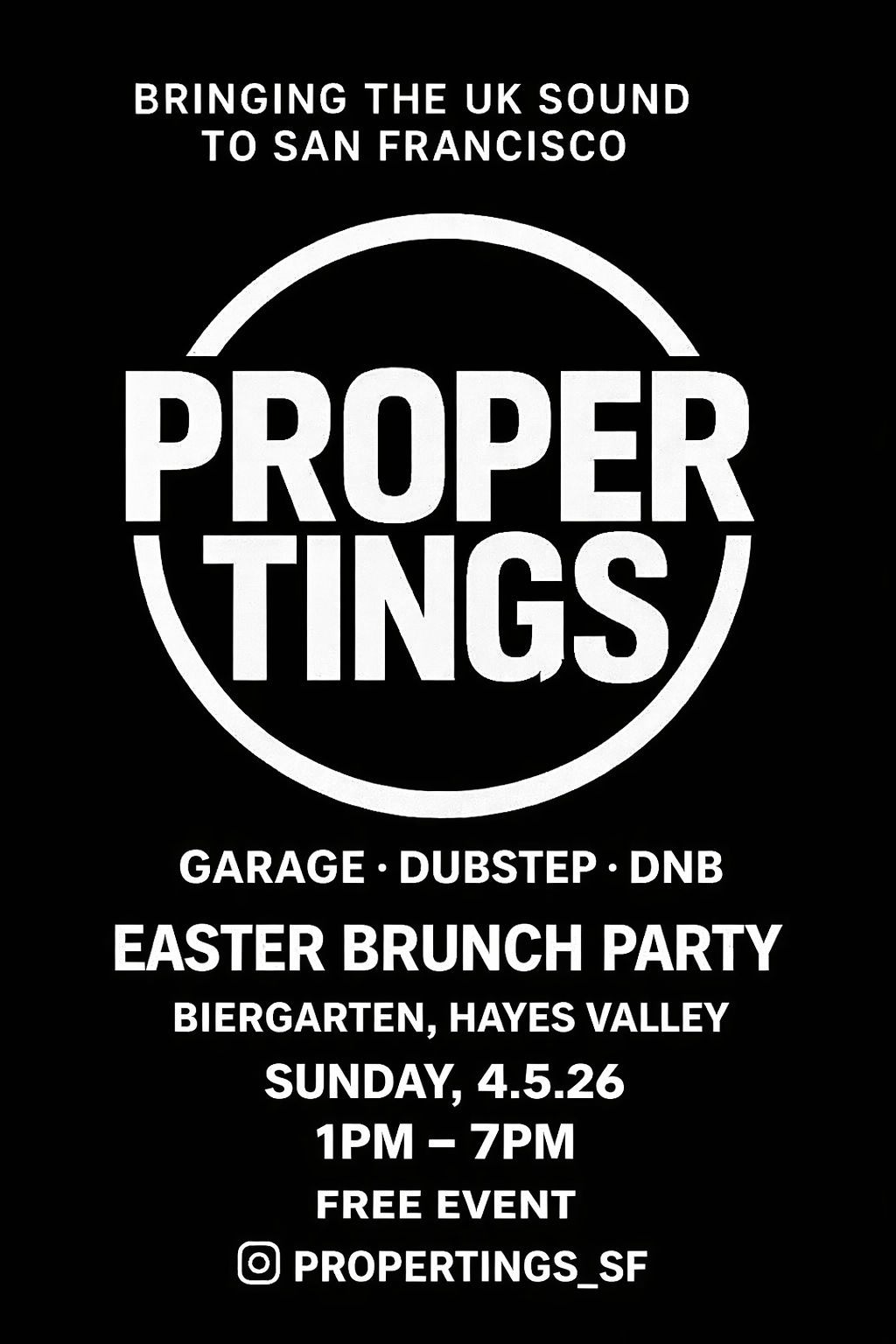 PROPERTINGS presents BRATS AND BANGERS: Easter Edition FREE EVENT