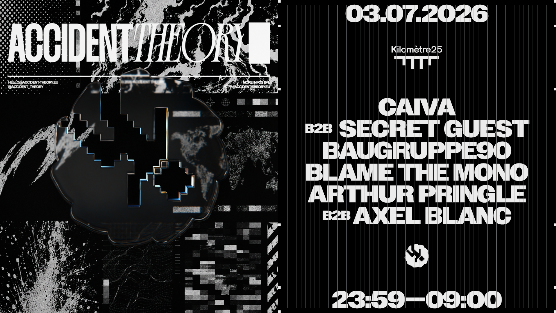 ACCIDENT THEORY: BAUGRUPPE90, Blame The Mono, CAIVA & More