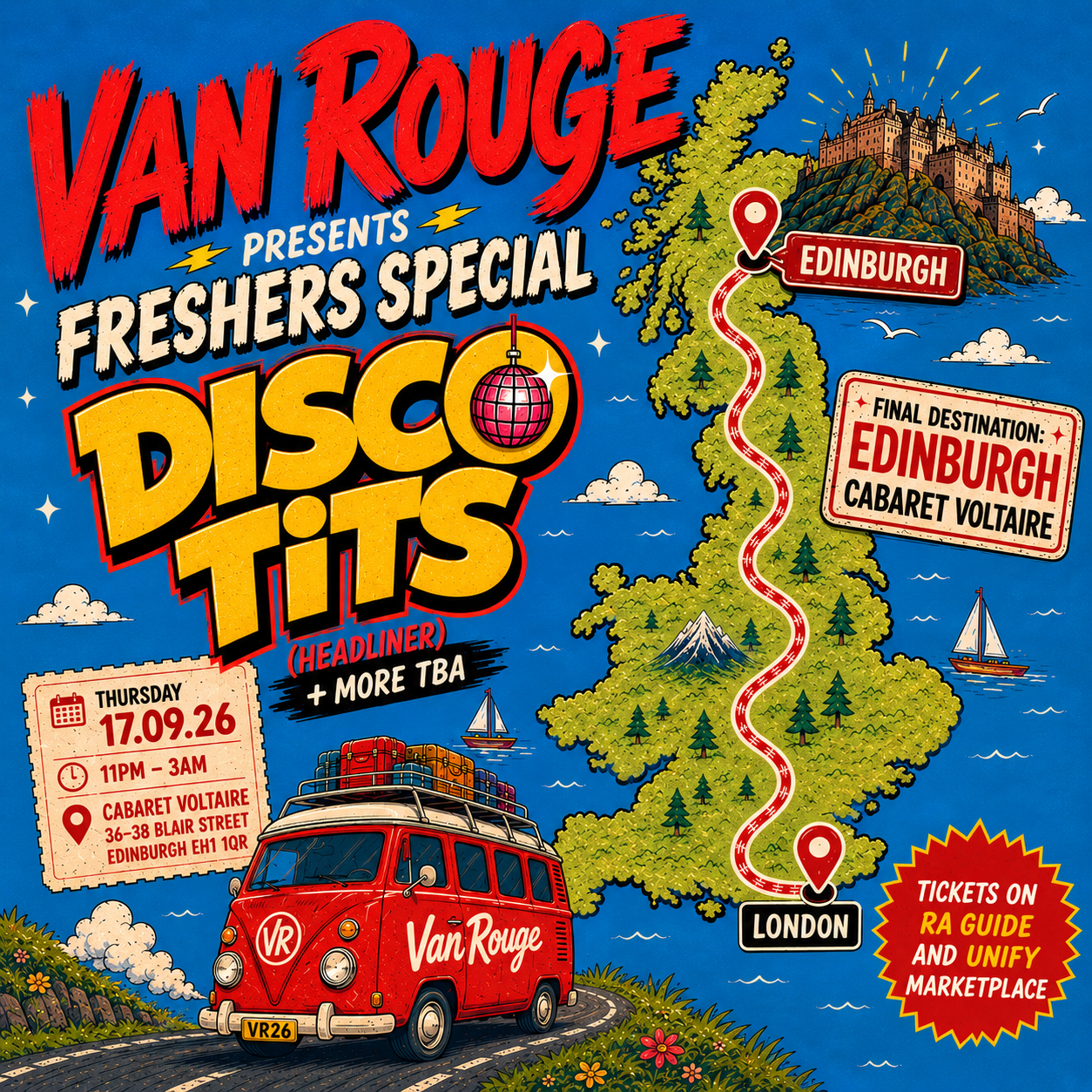 Van Rouge Freshers Special at Cabaret Voltaire, EH1 1QR; Scotland; United Kingdom