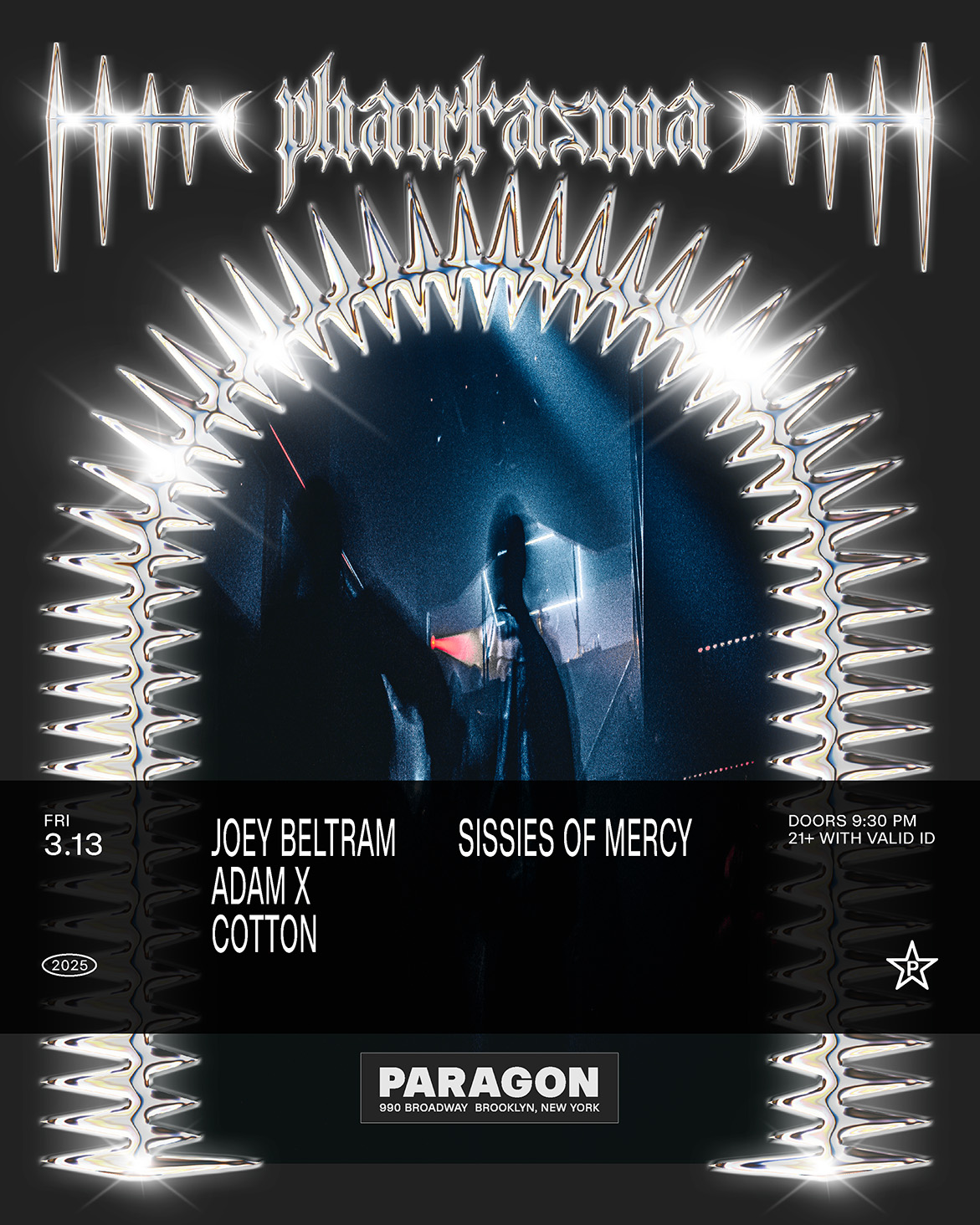 Phantasma: Joey Beltram, Adam X, cotton + Sissies of Mercy