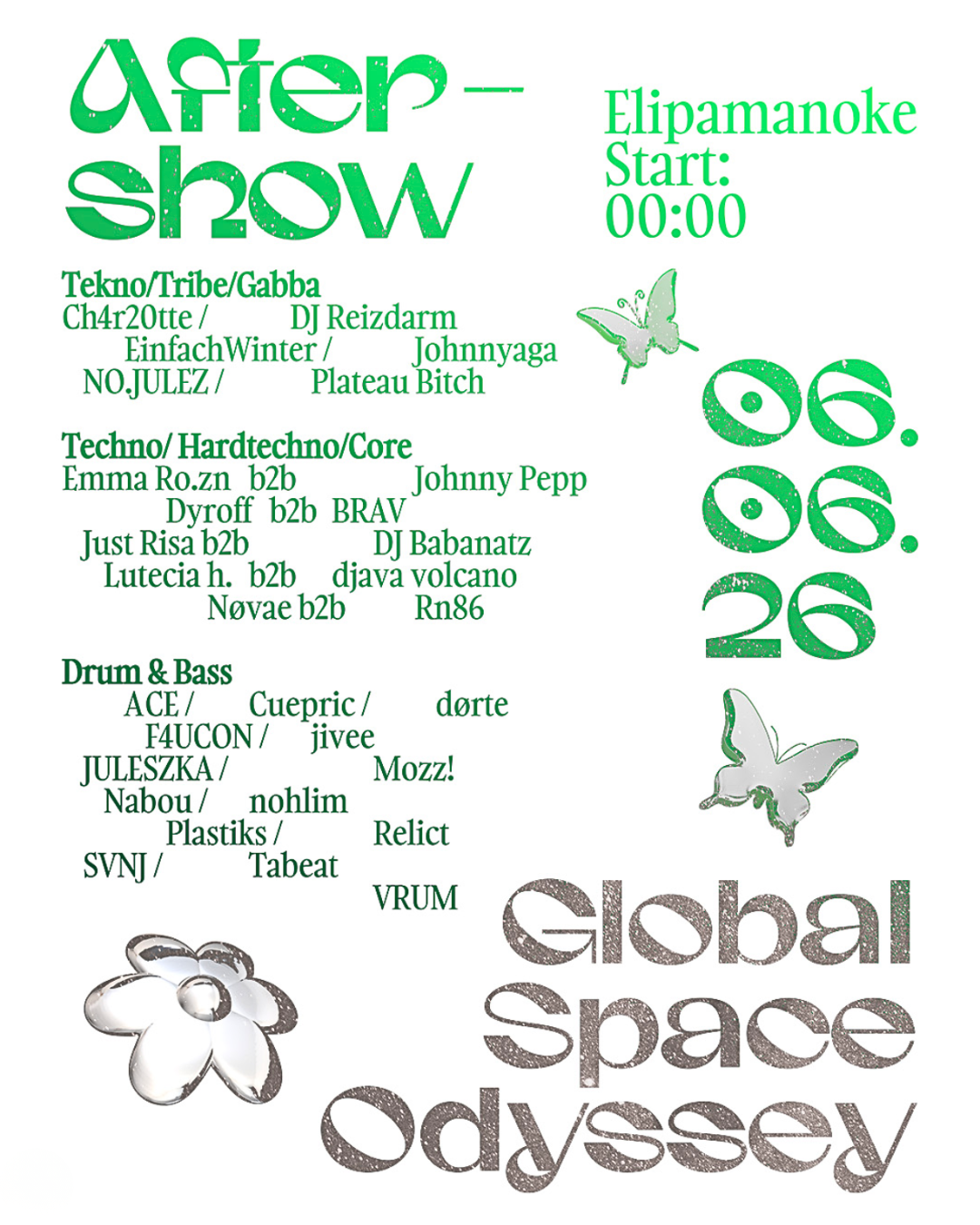 GLOBAL SPACE ODYSSEY Afterparty
