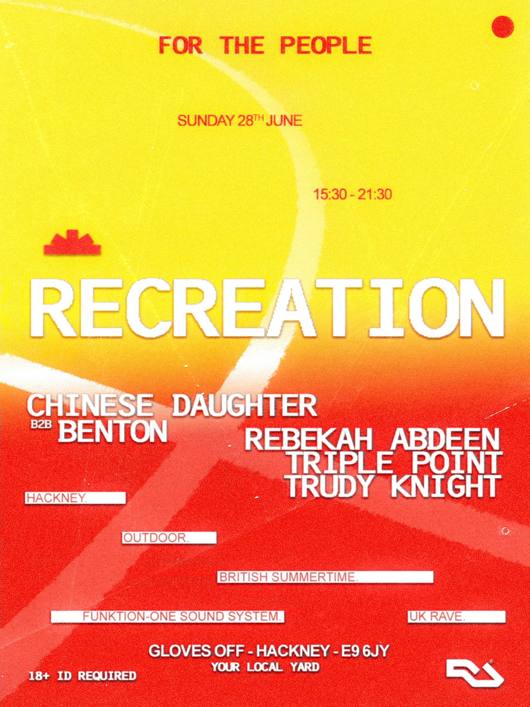 RECREATION: Outdoor w/ Chinese Daughter b2b Benton, Rebekah Abdeen + more