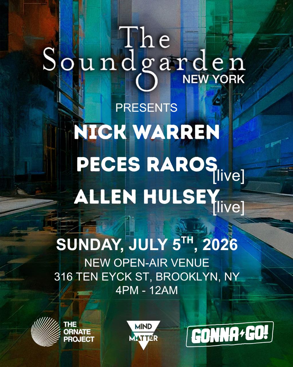 Nick Warren presents 'The Soundgarden' - (New Outdoor Venue)