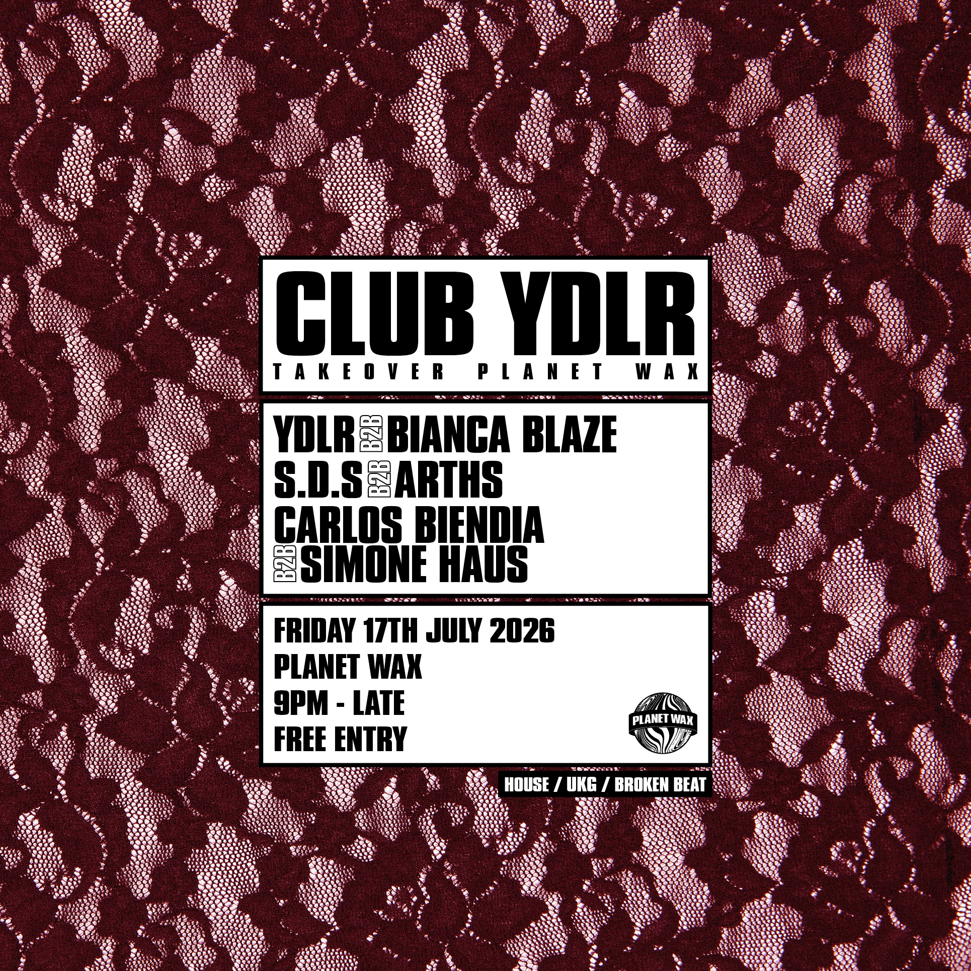 CLB YDLR X Planet Wax