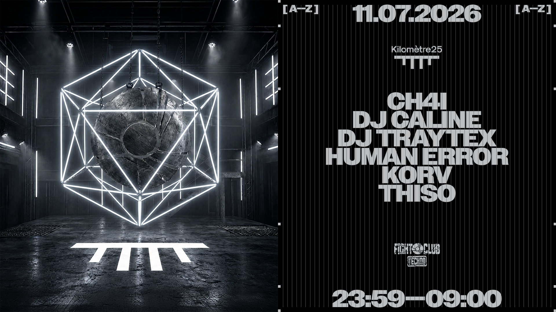 FIGHT CLUB: DJ Traytex, DJ Caline, HUMAN ERROR, CH4I