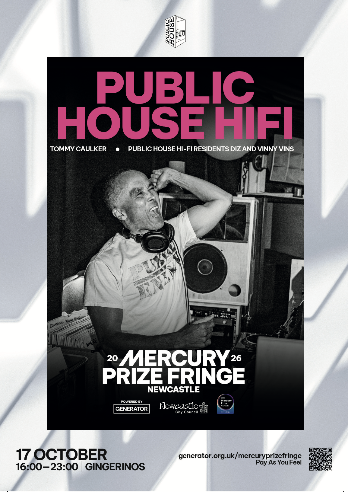 Mercury Prize Fringe Event: Public House Hifi presents Tommy Caulker (World Headquarters)