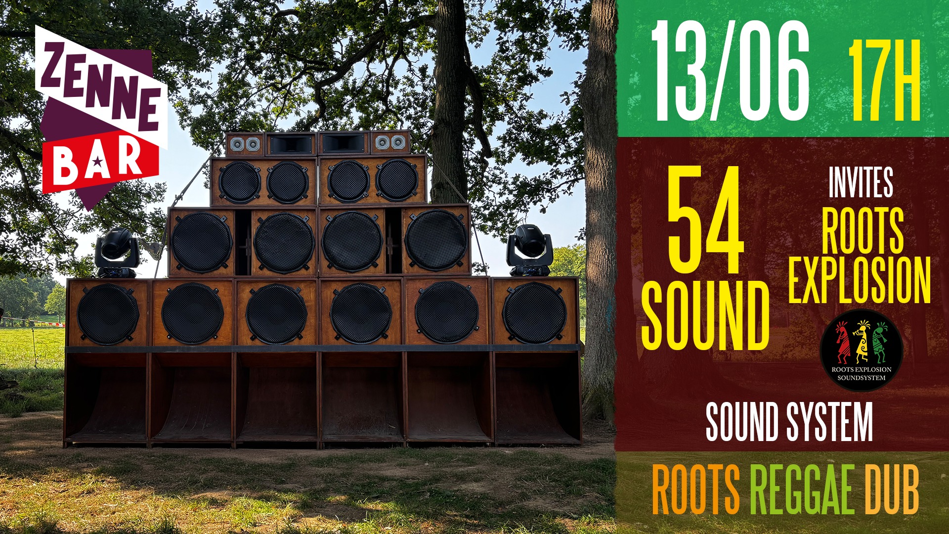54Sound invites Roots Explosion x Brasserie de la Senne (Outdoor Session)