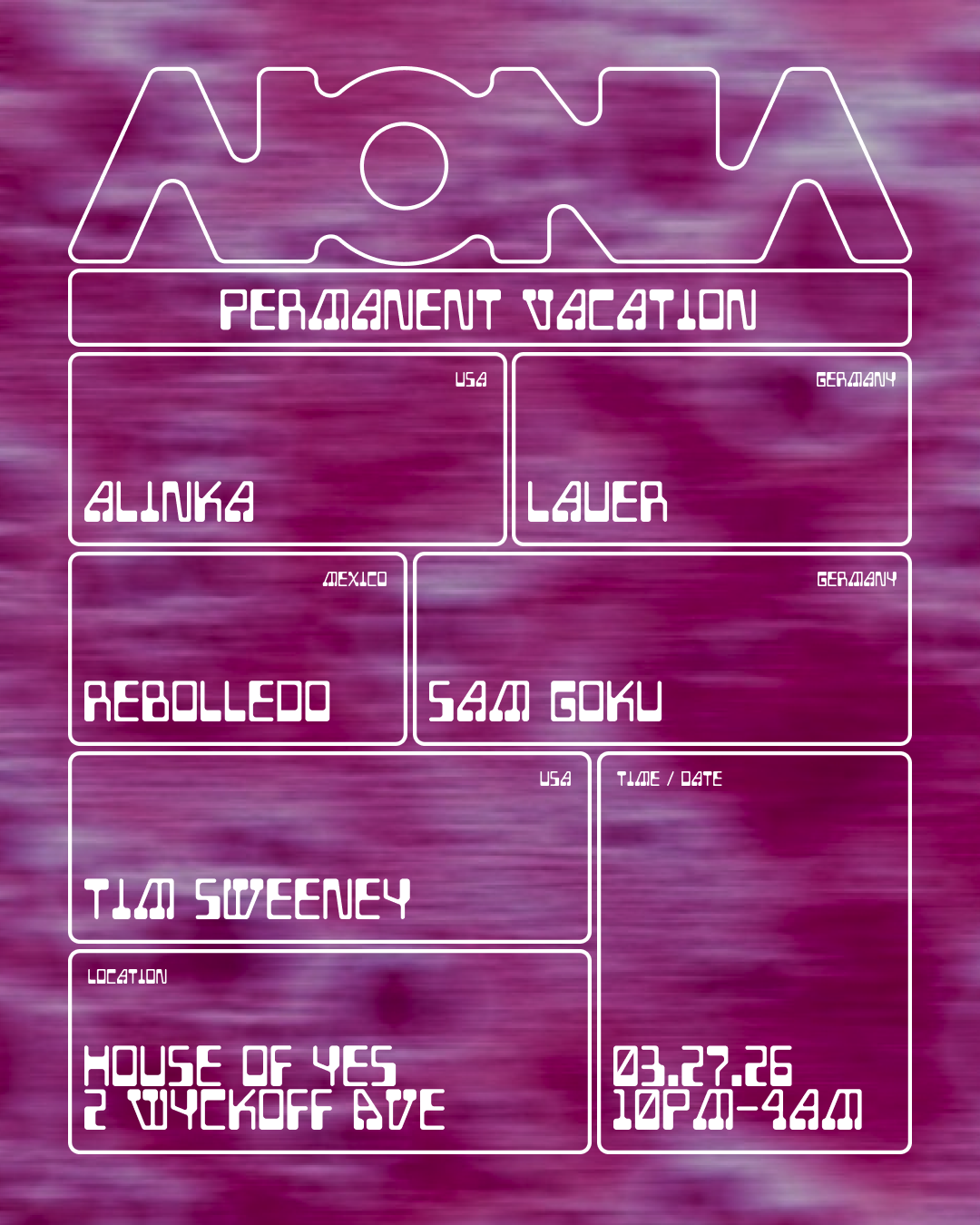 AIONIA Invites Permanent Vacation: Label Night